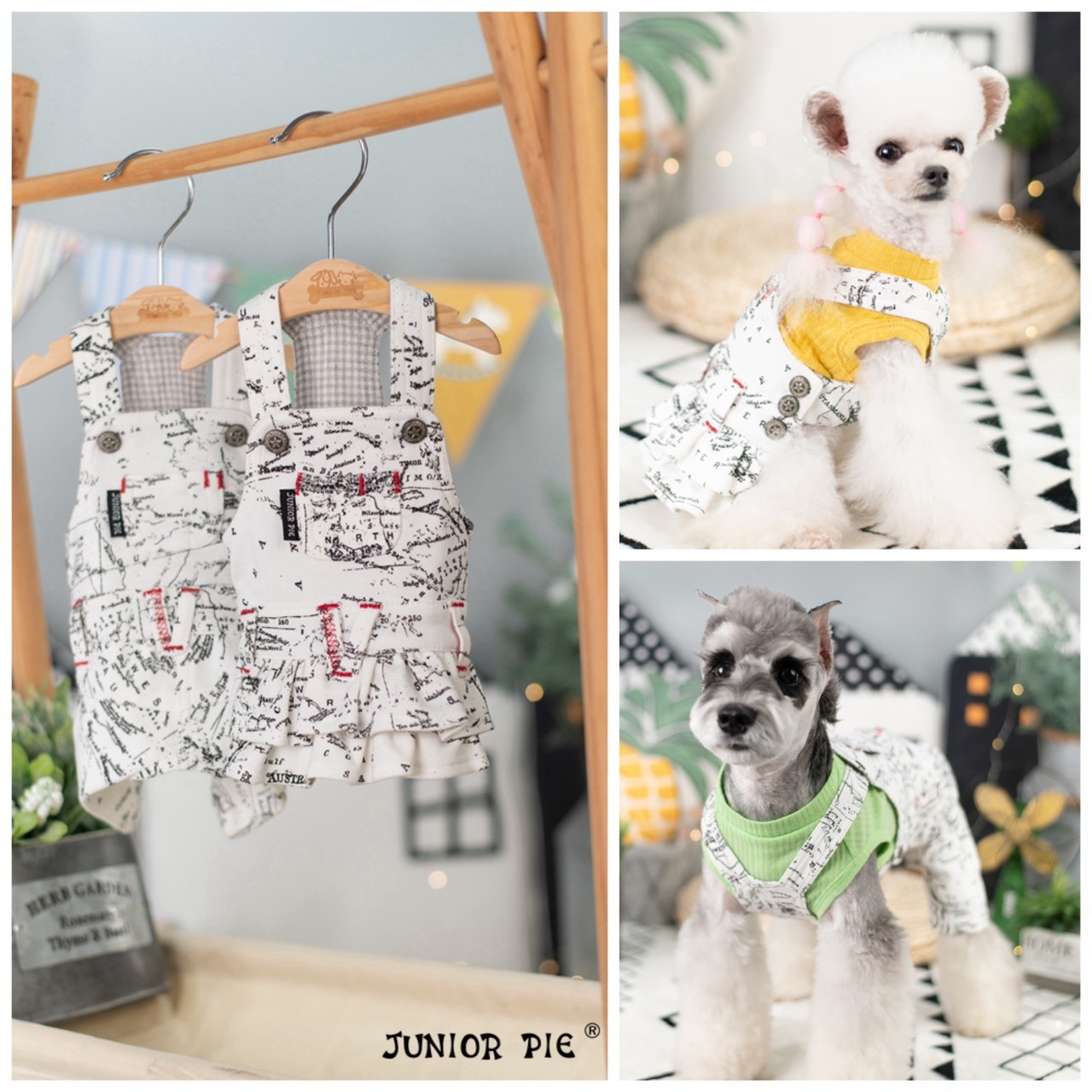 犬服 ドッグウエア プリントジャンパースカート Npo法人ペット里親会noel S