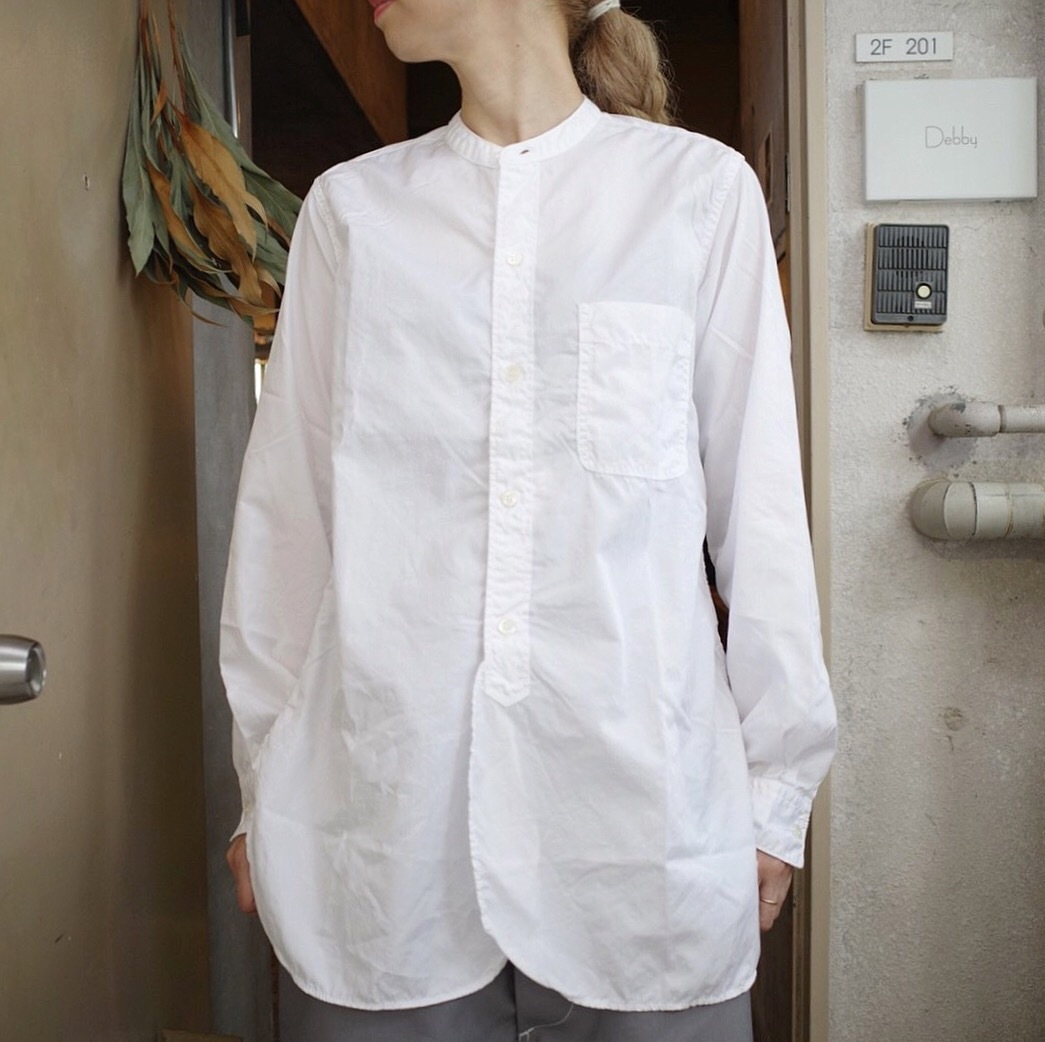 Sans Limite サンリミット バンドカラーシャツ 2本針 Debby