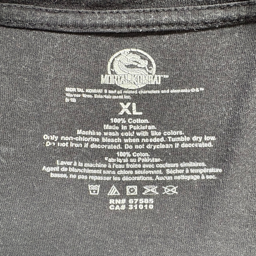 Warner Bros. Games Mortal Kombat（モータルコンバット）【古着/Tシャツ/格闘ゲーム】
