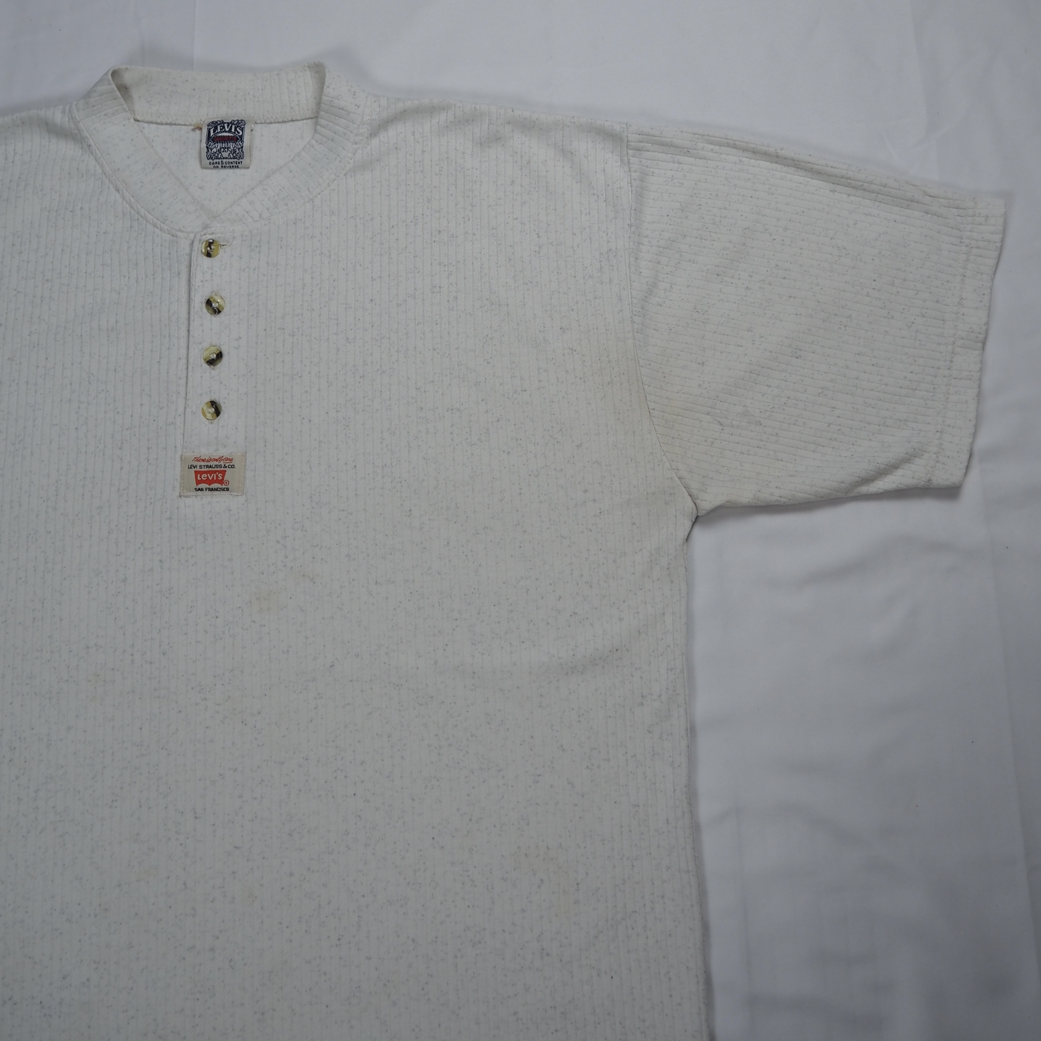 00’s Levi’s ヘンリーネックTシャツ Lサイズ程度 の画像 5