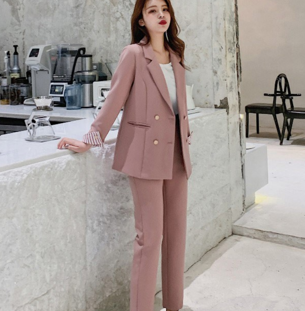 オンラインストア人気 スーツ レディース ピンク ブルー ブラック パンツスーツ お洒落 代 30代 通学 通勤 オンラインストア公式 Ssl Daikyogo Or Jp