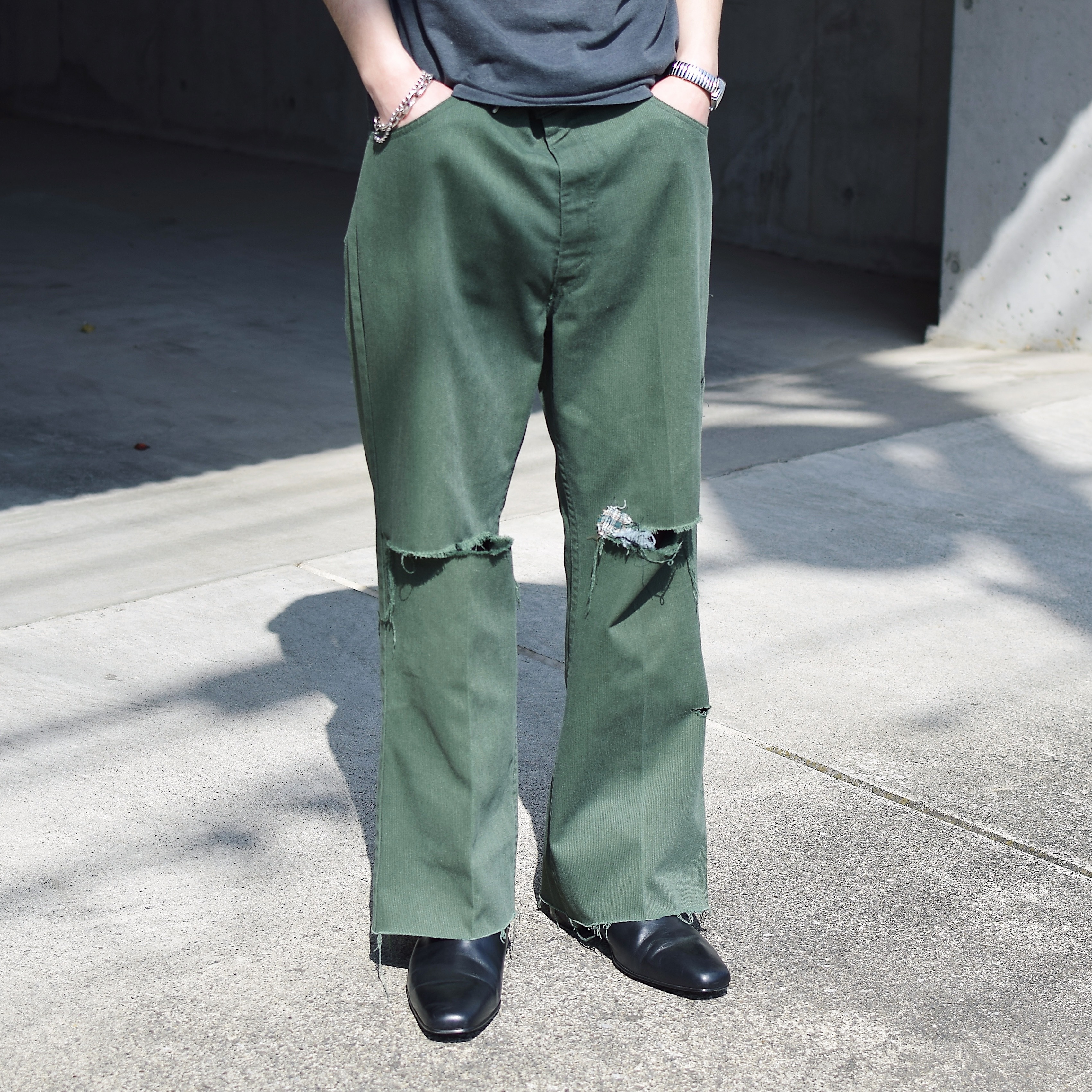 Vintage 70's【Levi's】517 Grunge STA-PREST Pants の画像 3