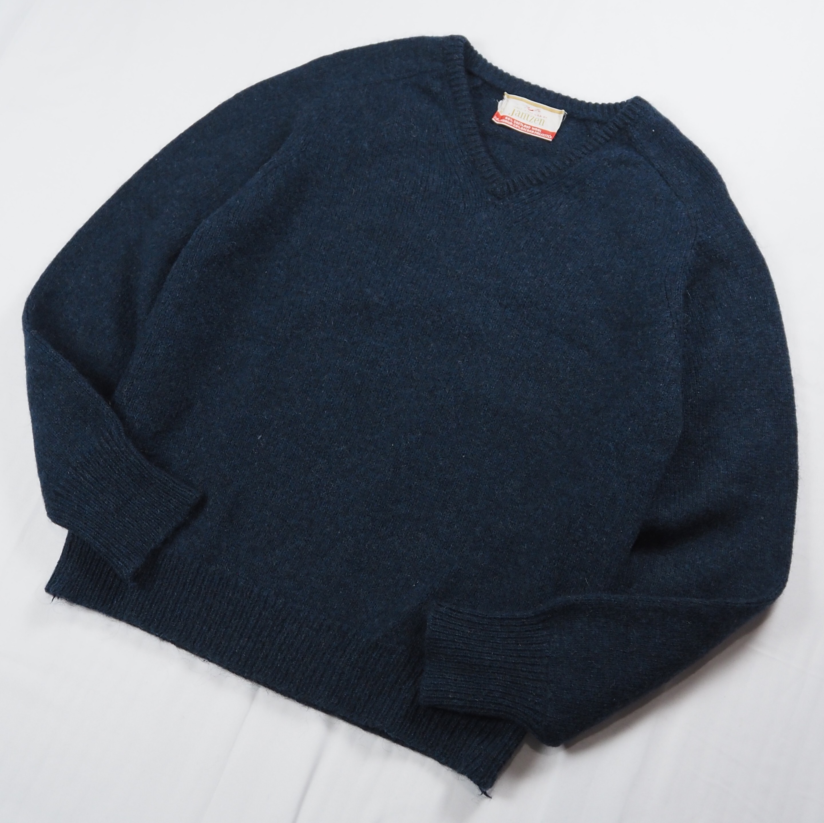 【9/23 20:00入荷】60's Jantzen モヘアプルオーバーニット ネイビー の画像 2