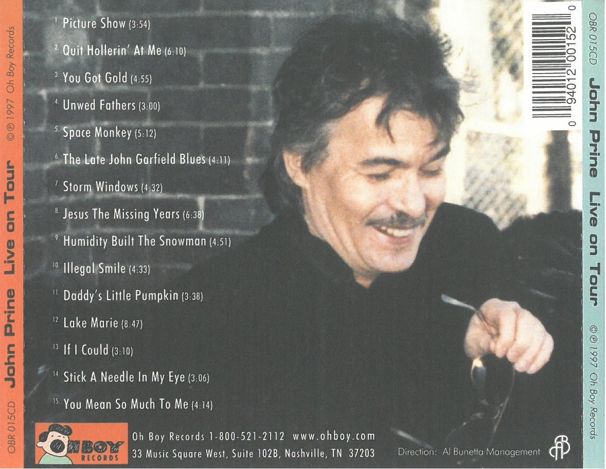 JOHN PRINE / LIVE ON TOUR (CD) USA盤 弦曲堂