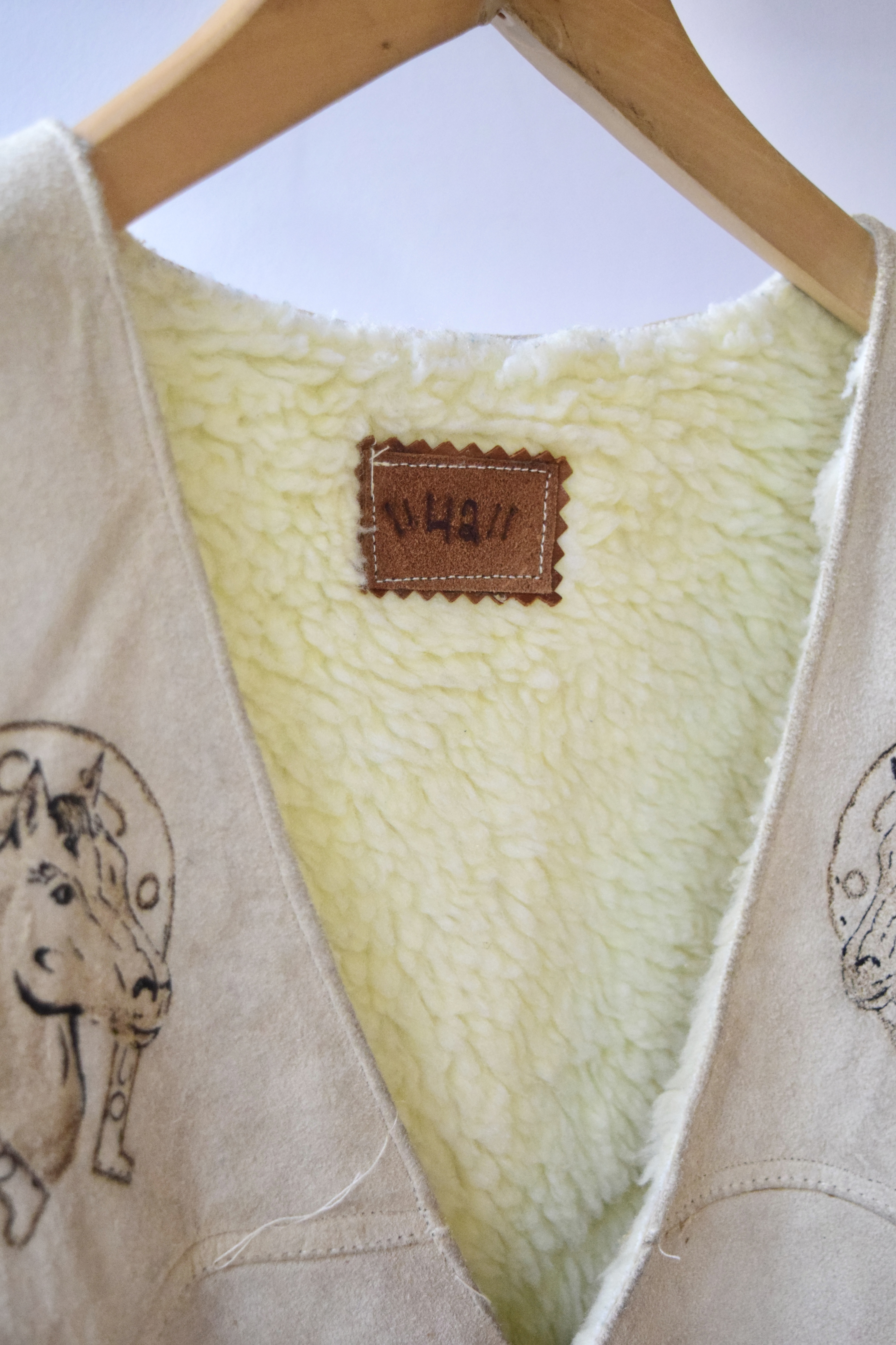 Western suede vest の画像 8