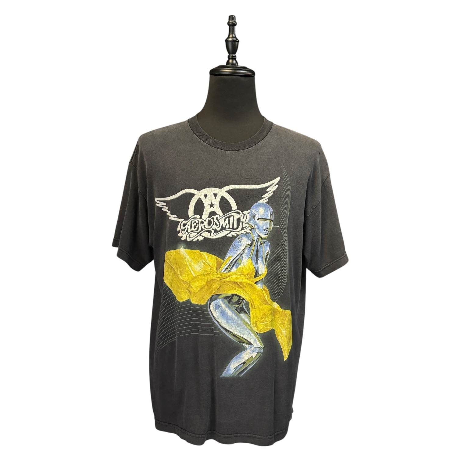 【AEROSMITH】エアロスミス Just Push Play WORLD TOUR  2001 空山基 Tシャツ XL相当