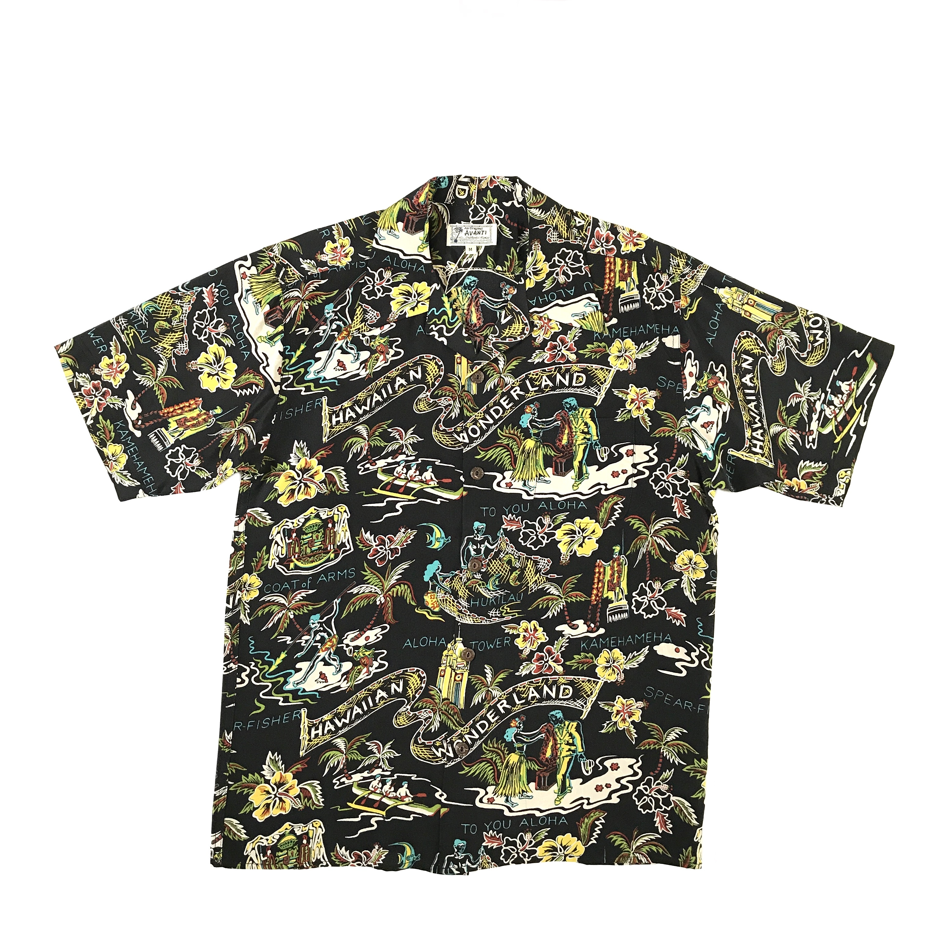 Avanti Silk オープンアロハシャツ Hawaiian Wonderland Mountain Okinawa Online Store