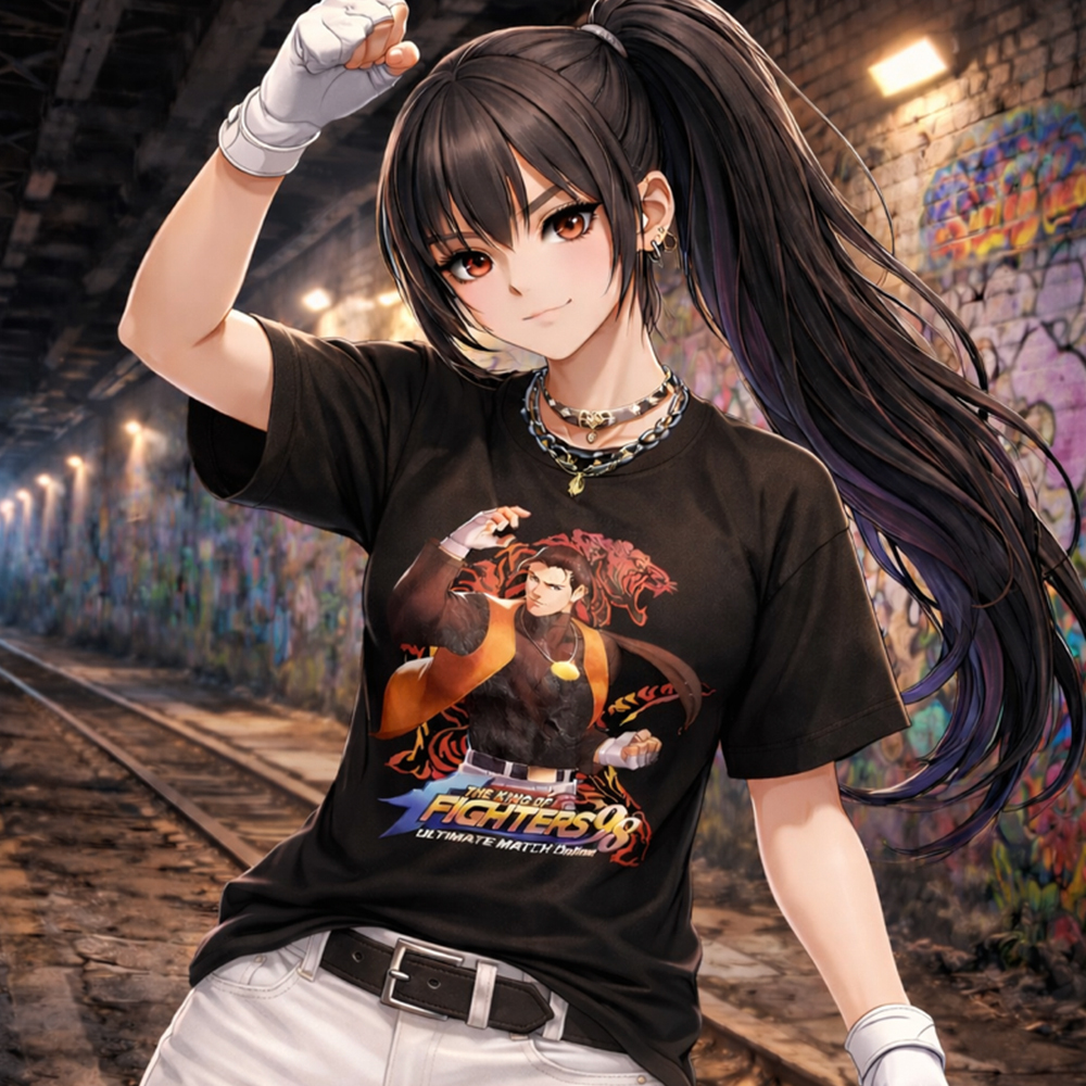 SNK KOF'98 ゲームイベント非売品 ロバート・ガルシア【古着/Tシャツ/格闘ゲーム/希少品/非売品】