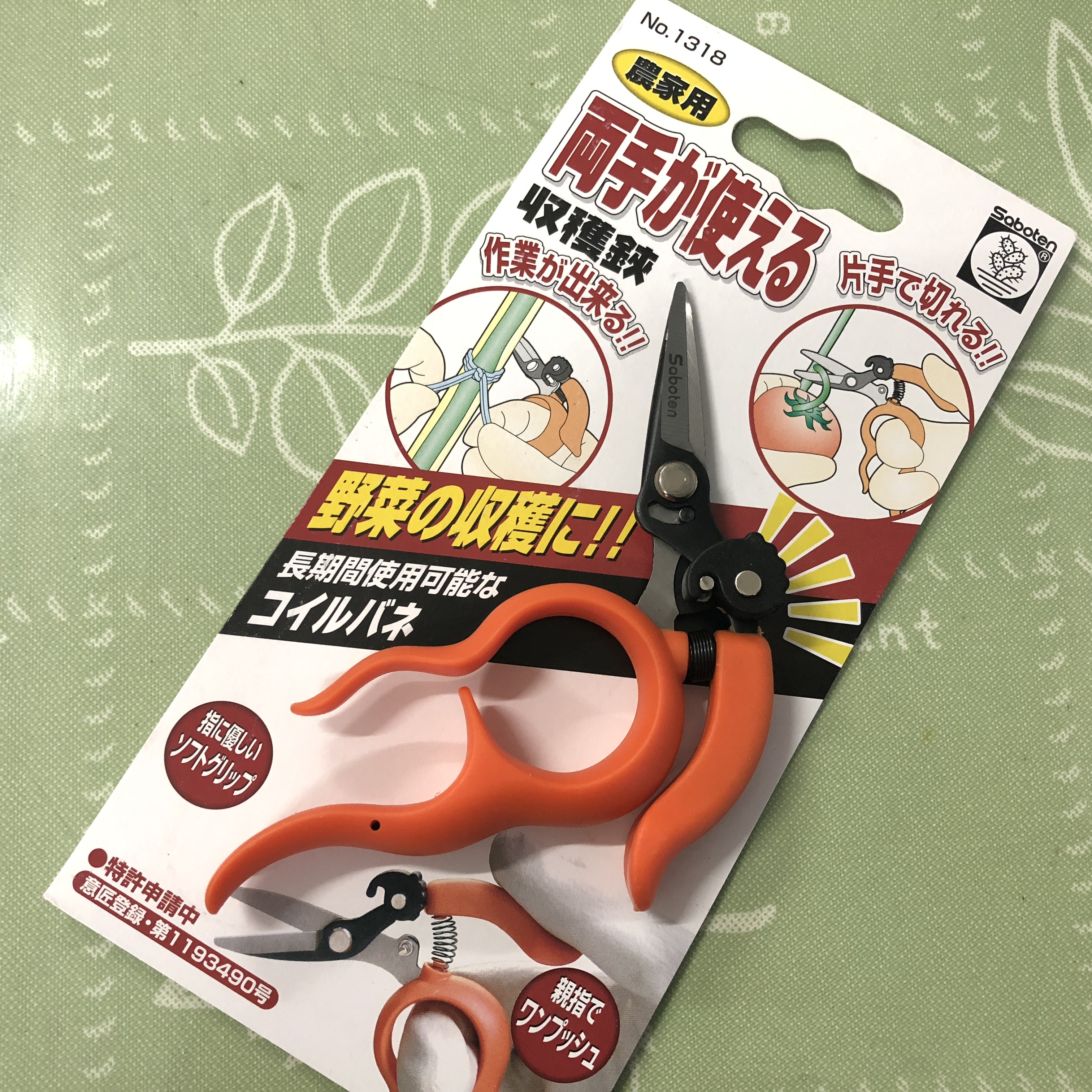 つるバラの剪定誘引に便利な両手が使える収穫鋏 - 画像1