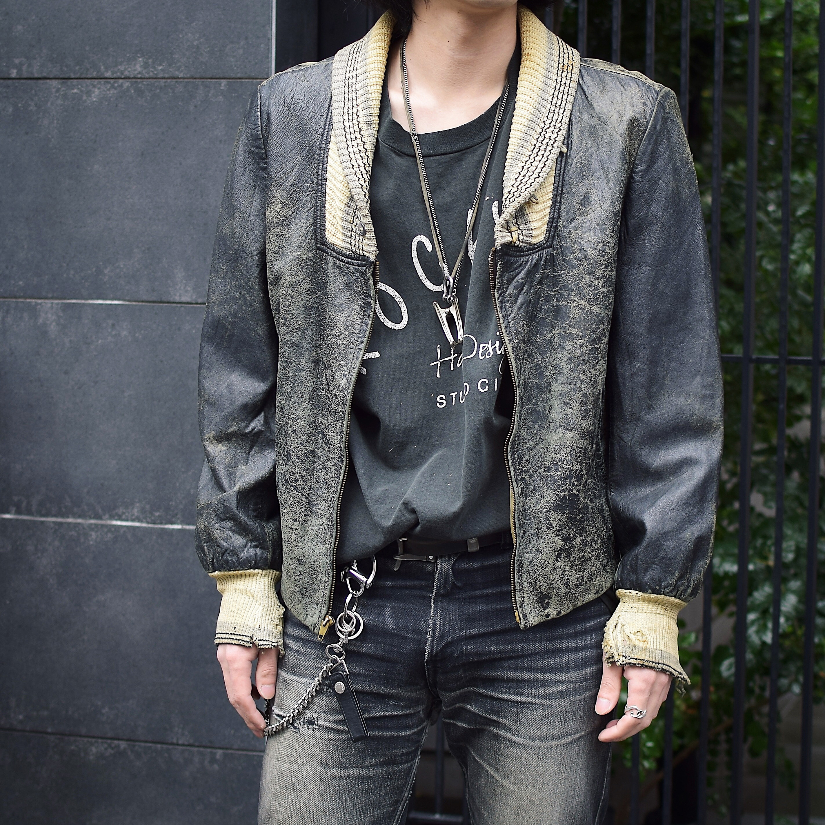 Vintage 40〜50's【Lakeland SPORTWEAR】Grunge Leather Jacket の画像 3