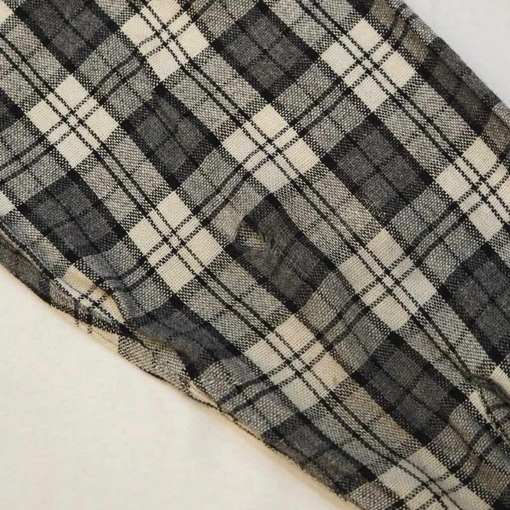 50’s ウールシャツ ブラック×ホワイト XL!!! の画像 14