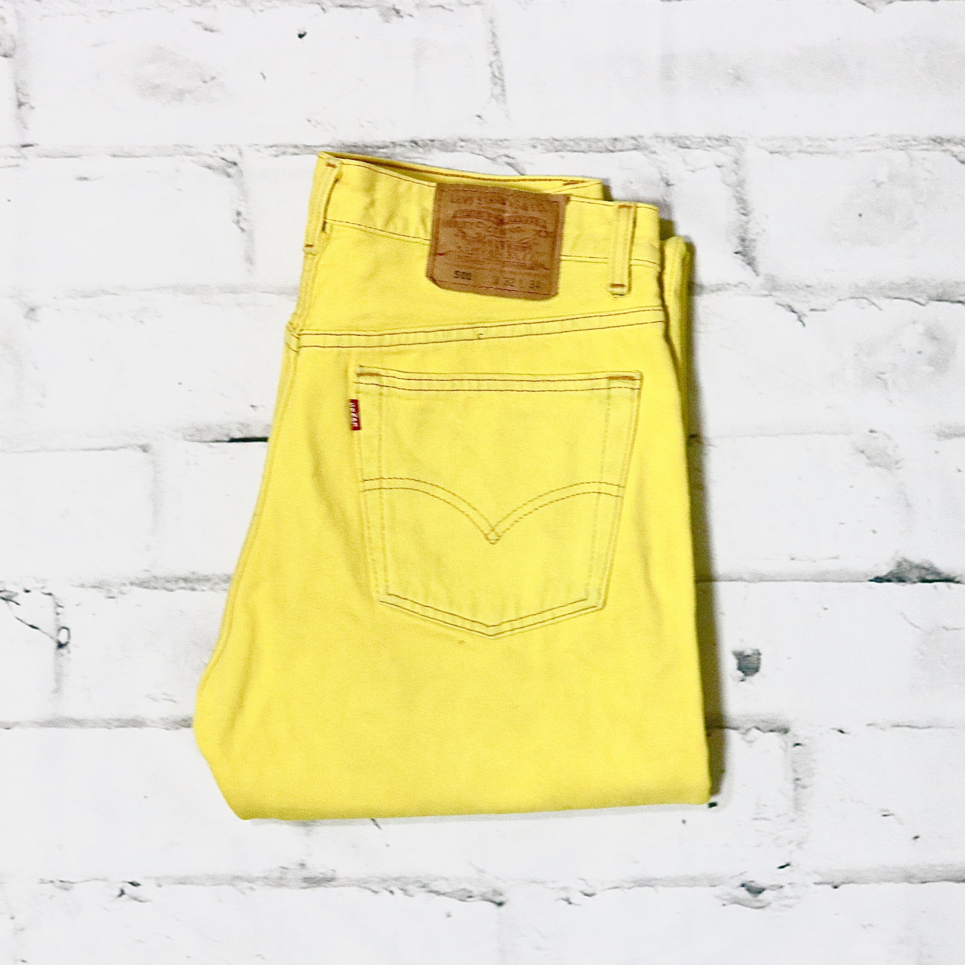 neon yellow jeans