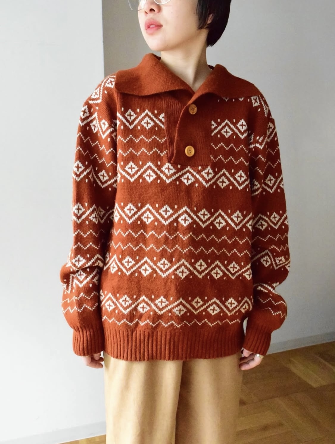〜1980s Rich man BROTHERS Sweater