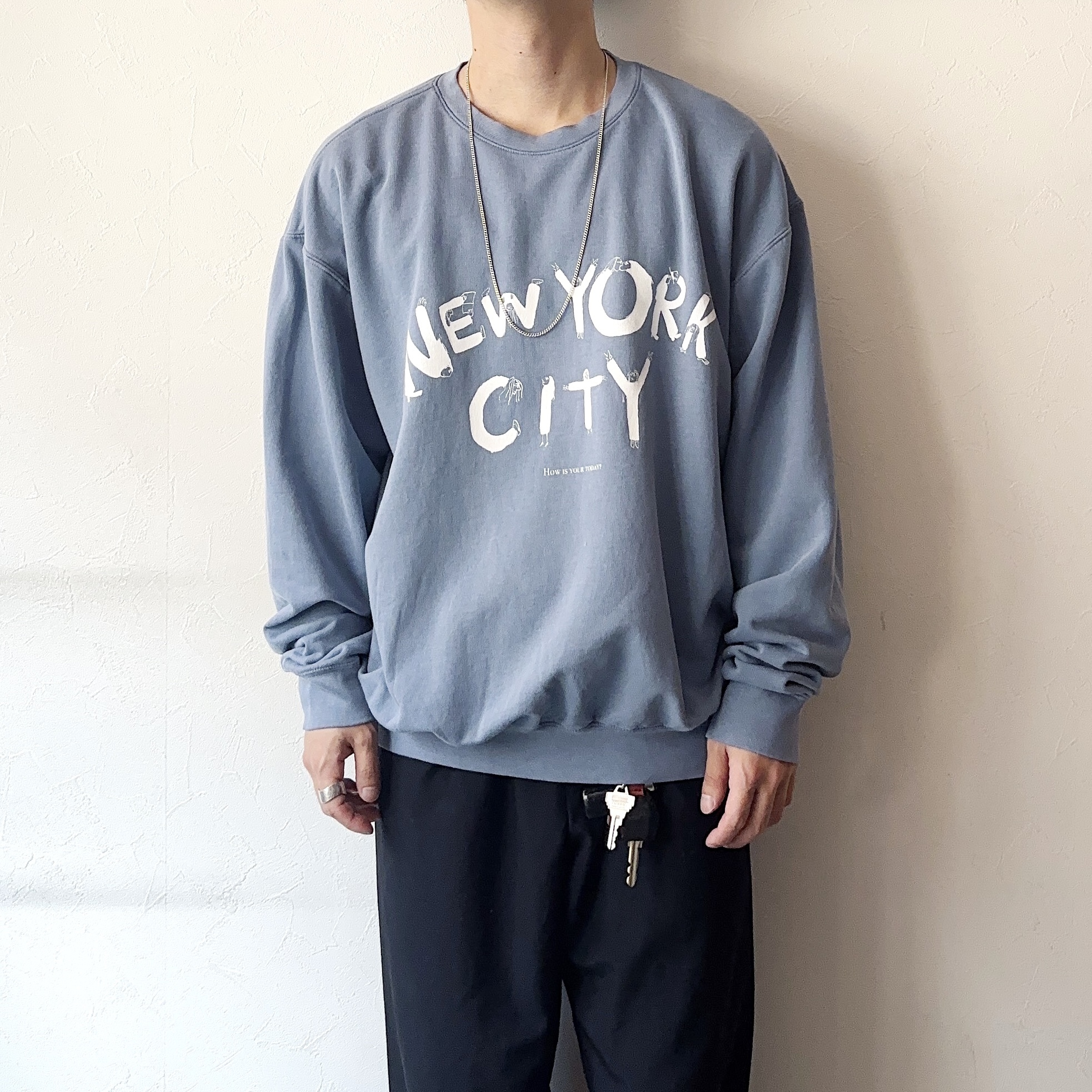 【TODAY edition】"NYC" CN Sweat （BLUE） の画像 3
