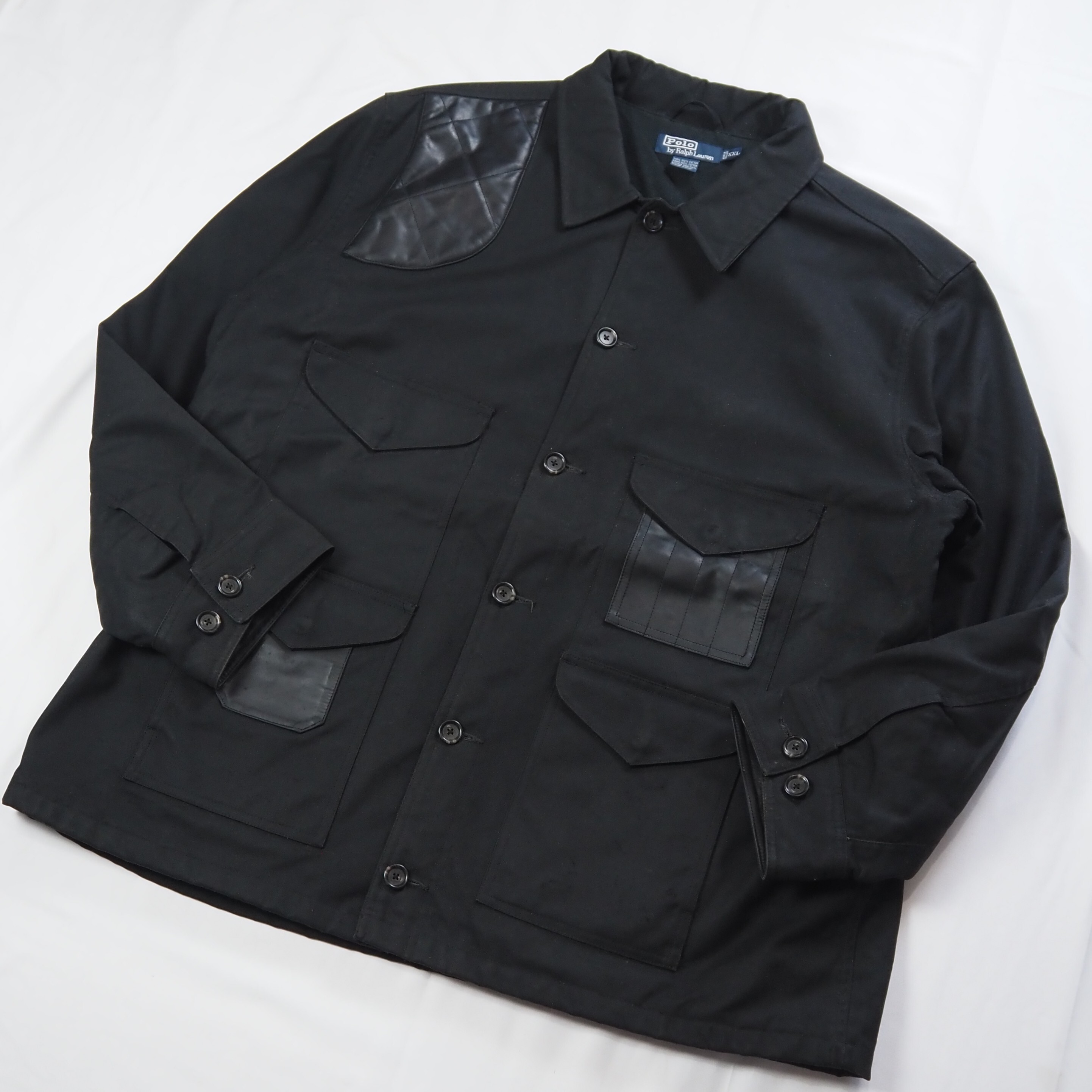 【9/23 20:00入荷】90's Ralph Lauren ハンティングジャケット ブラック の画像 3