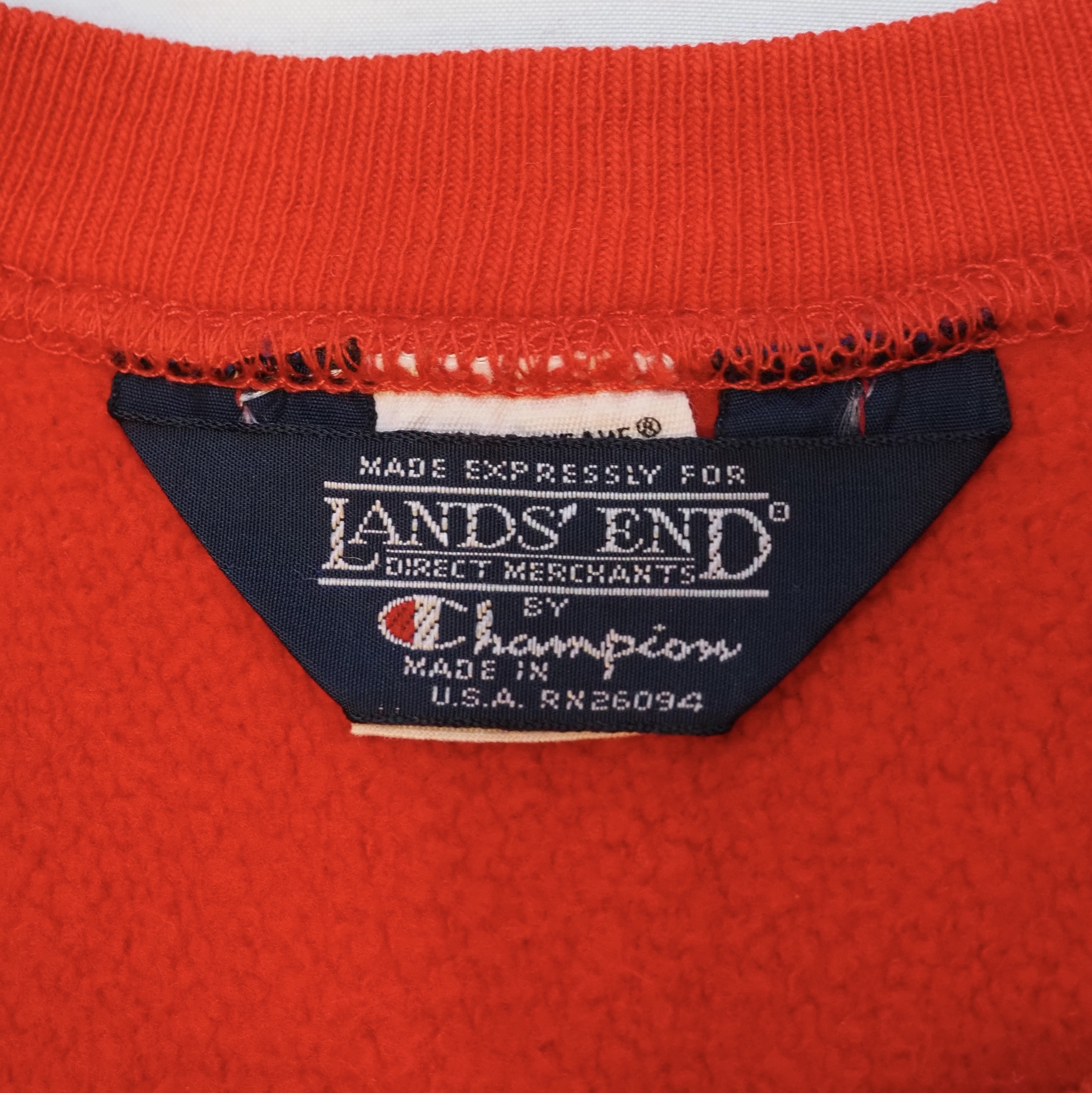 90’a Lands End Champion リバースウィーブ 目無し Mサイズ の画像 9