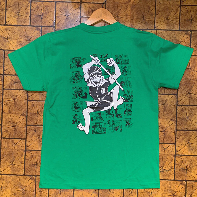 はだしのゲンtシャツ 緑 Power Drug はだしのゲンtシャツ 緑 Power Drug