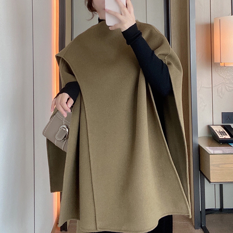 ショッピング早割 ウールコート レディース ケープ コート マント ケープ ポンチョ コート ショール 厚手 純正直営 Ssl Daikyogo Or Jp