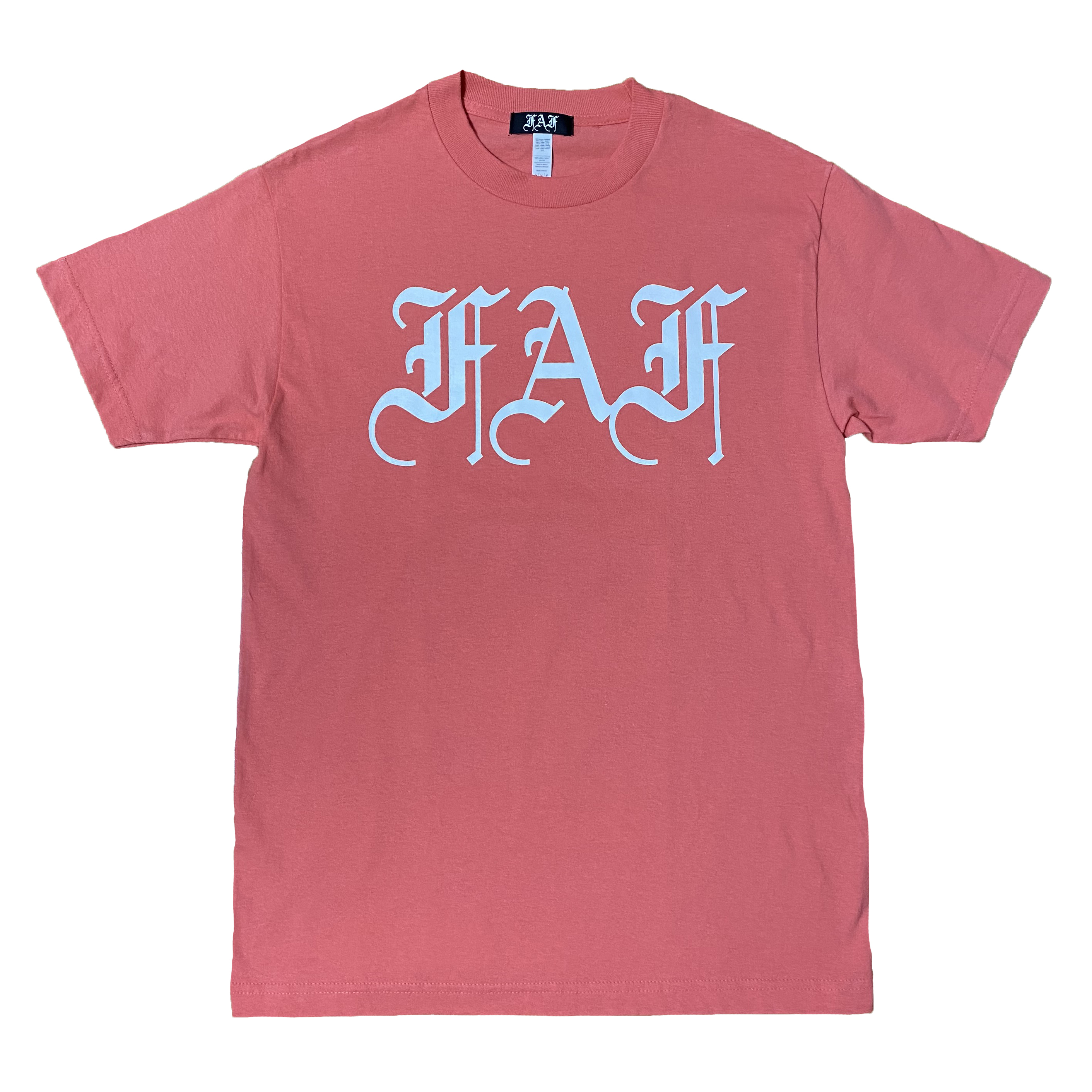 FAF OE LOGO TEE -CORAL- - 画像1