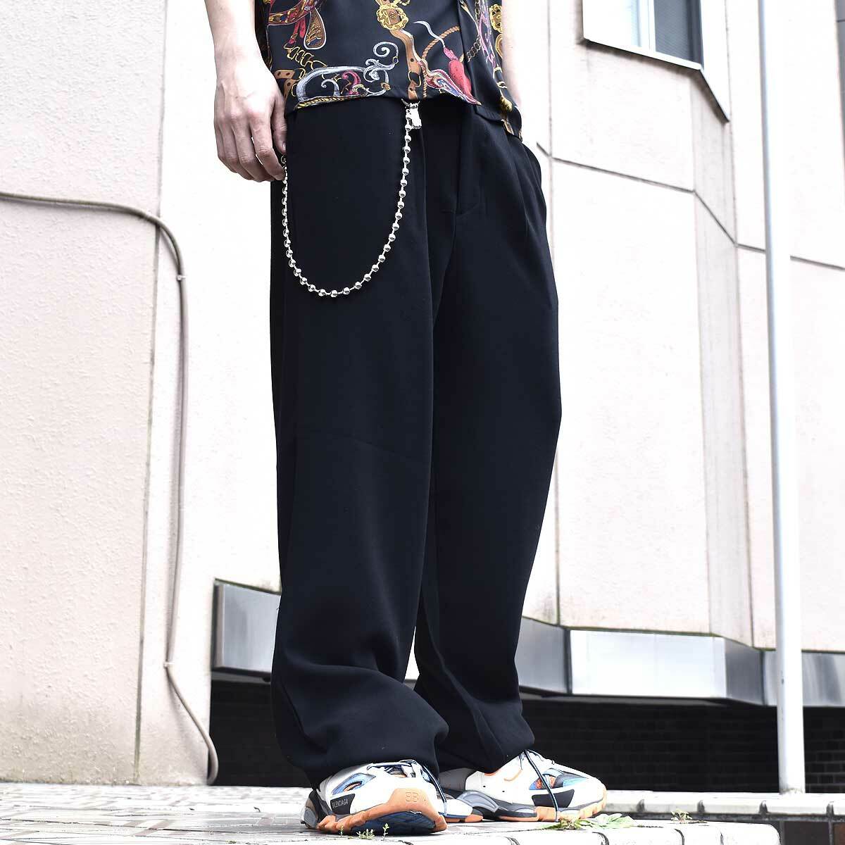 Cray Tokyo クレイ トウキョウ Wide Easy Torousers Black ワイド イージー スラックス パンツ ブラック ストリート Blkid Cray Tokyo クレイ トウキョウ Wide Easy Torousers Black ワイド イージー スラックス パンツ ブラック ストリート Blkid
