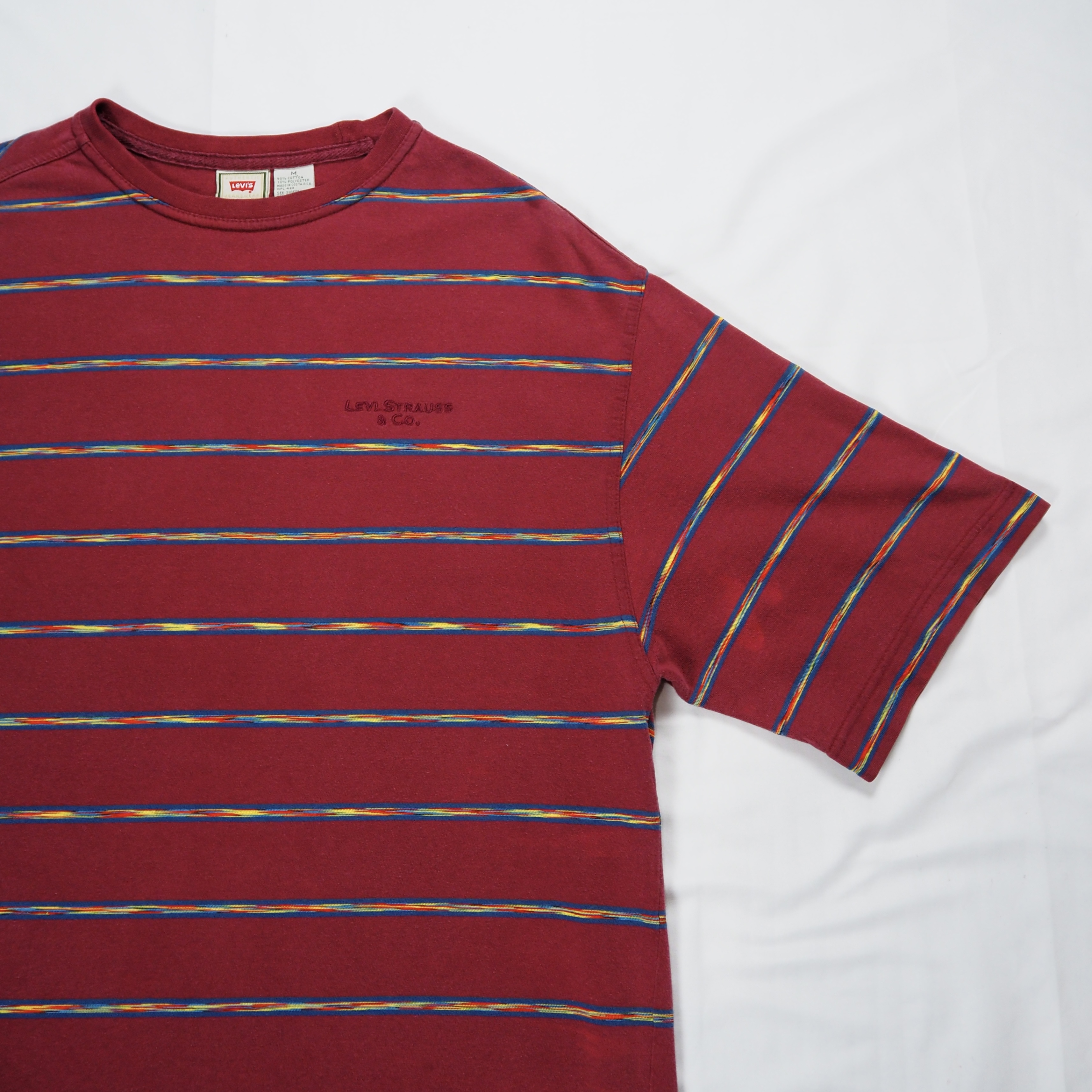 Levi’s ボーダーTシャツ ワインレッド の画像 6