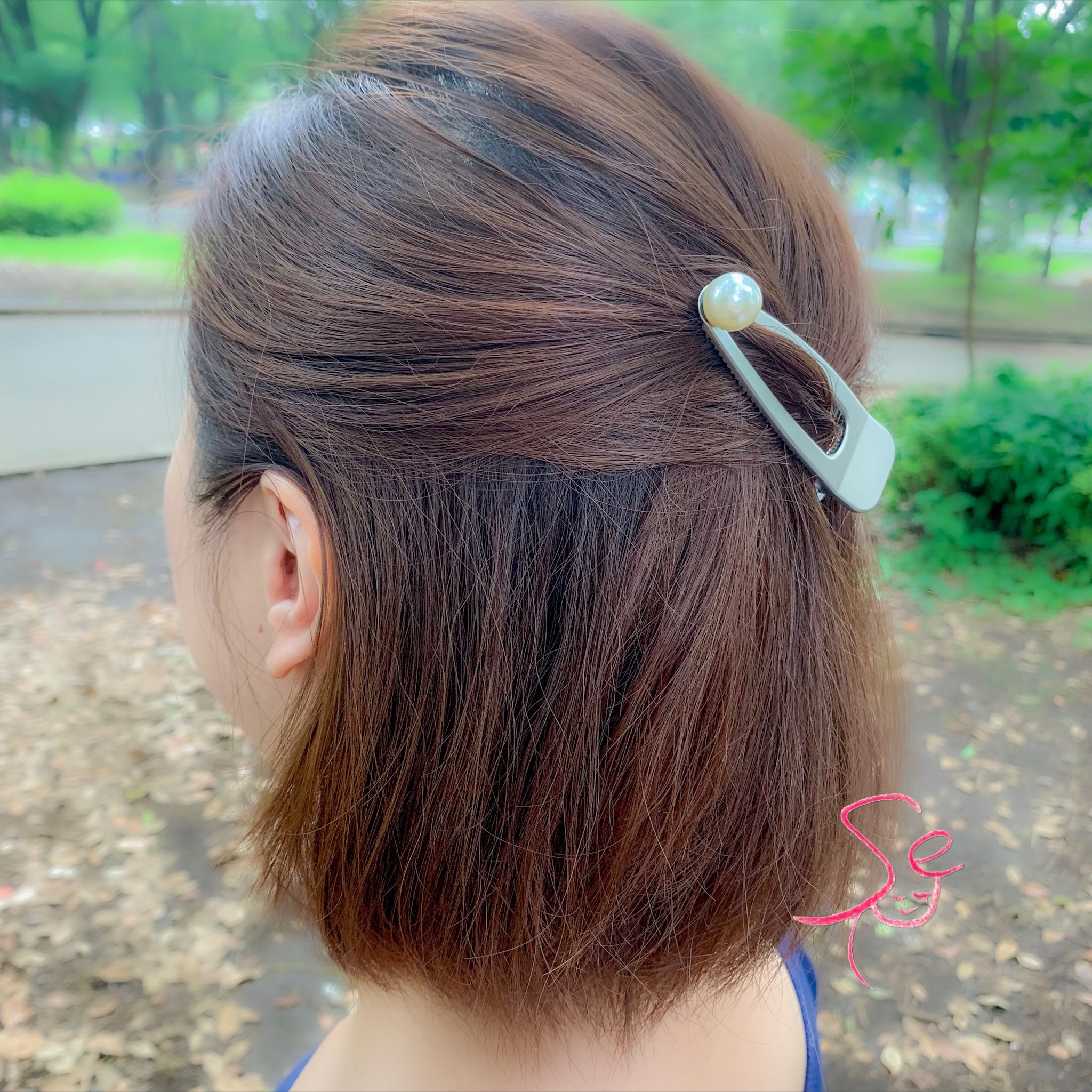 大きめがかわいい 一粒パールヘアクリップ マットシルバー Sense Of Joy センスオブジョイ 大きめがかわいい 一粒パールヘアクリップ マットシルバー Sense Of Joy センスオブジョイ