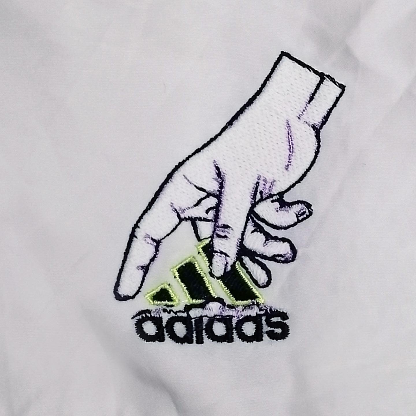 a On Used Adidas Nylon Jacket Remakers