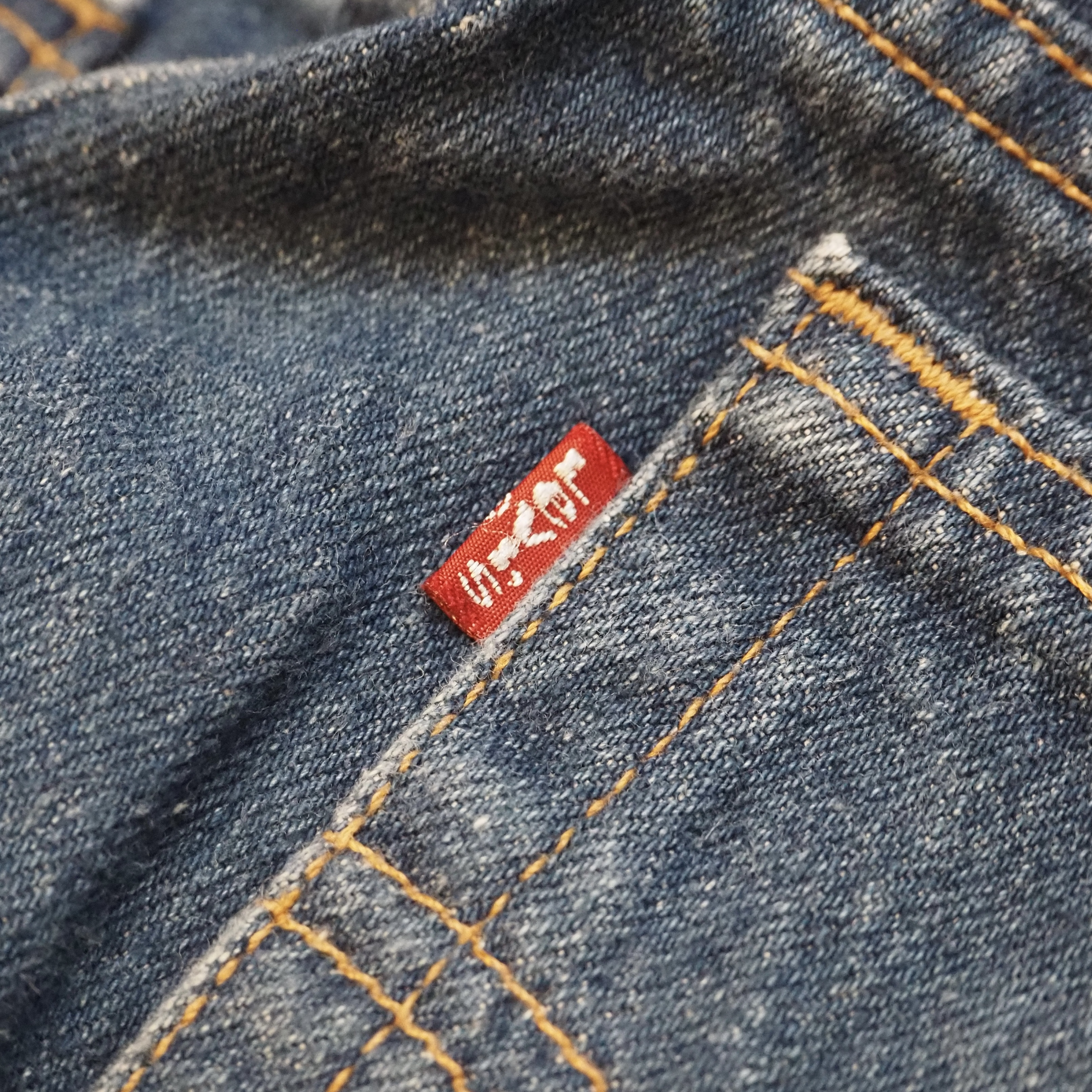【濃紺】90’s Levi’s 518 Blue Denim の画像 17