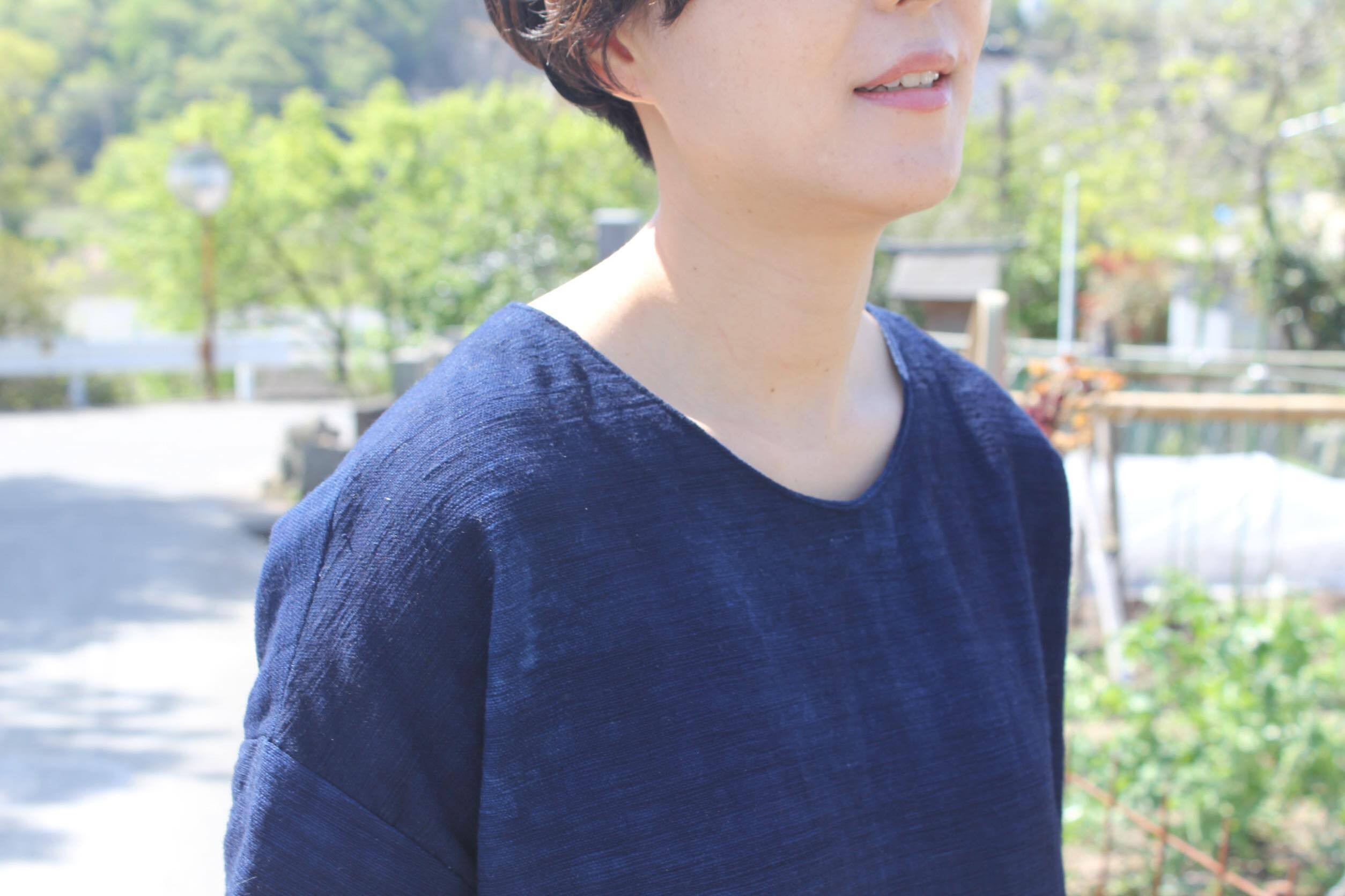 Kithort 藍染ワンピース Fran Muan