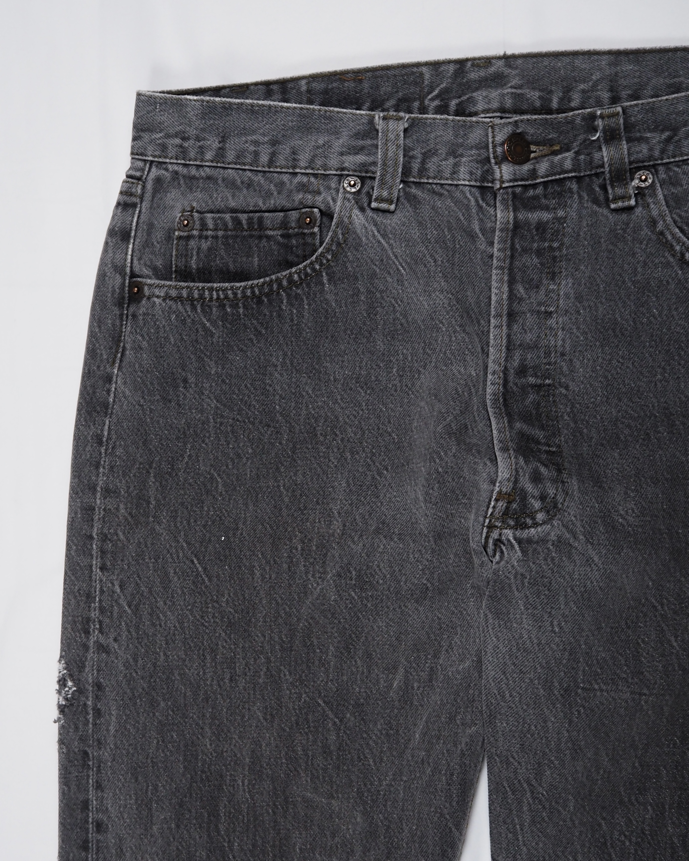 80’s Levi’s 501 先染めブラックデニム 実寸32×29 ゴールデンサイズ！ の画像 4