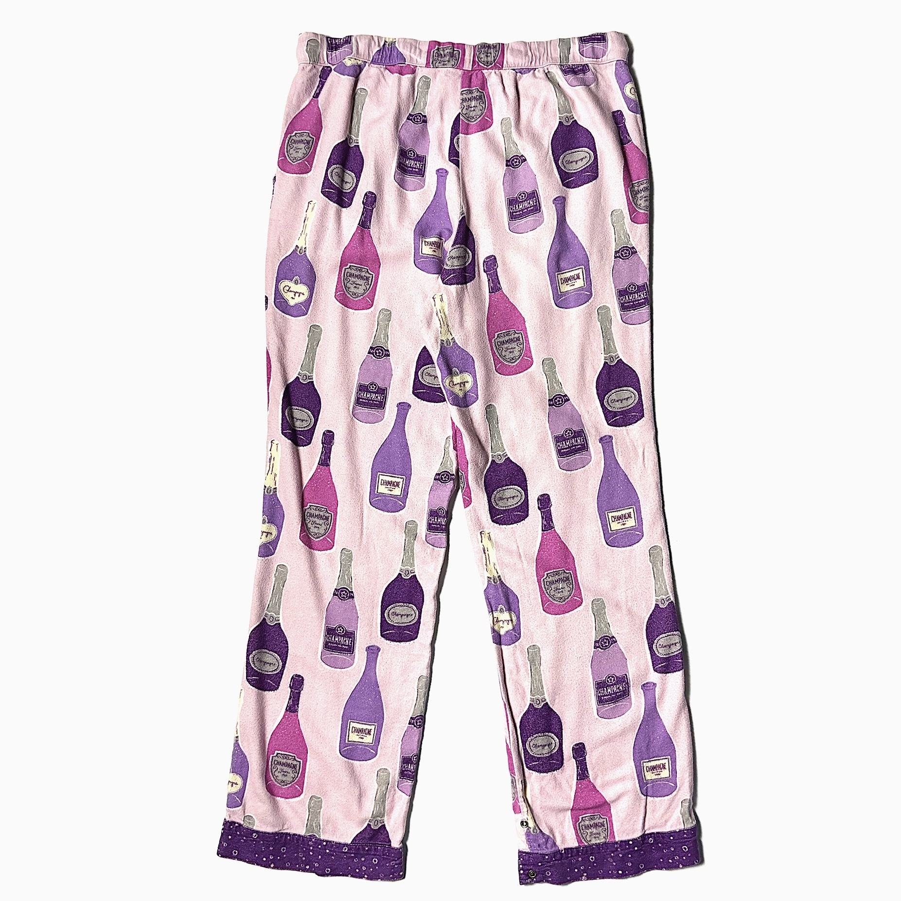 Y2K "CHAMPAGNE" Pajama Pants の画像 2
