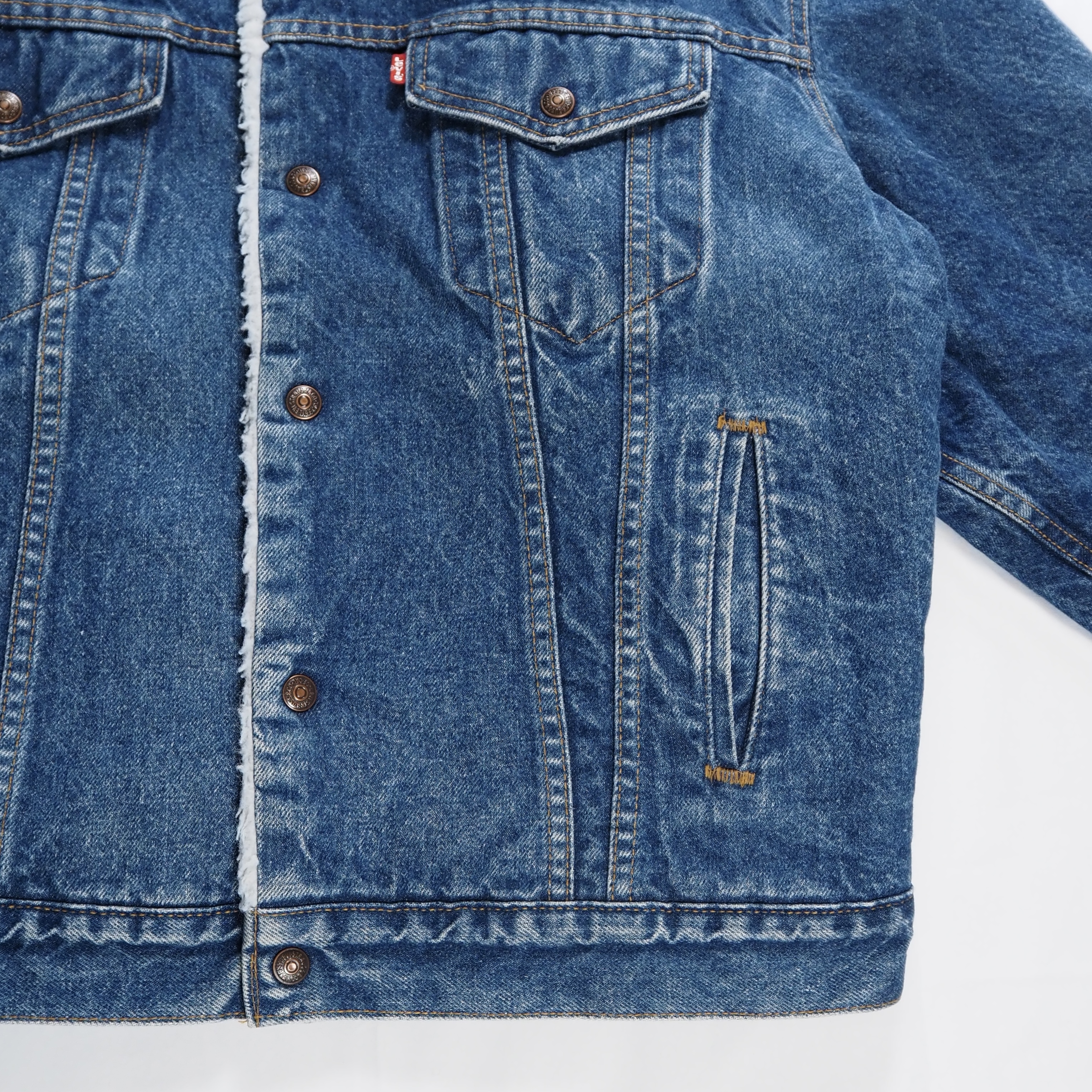 80’s Levi’s デニムボアジャケット サイズ44 の画像 7