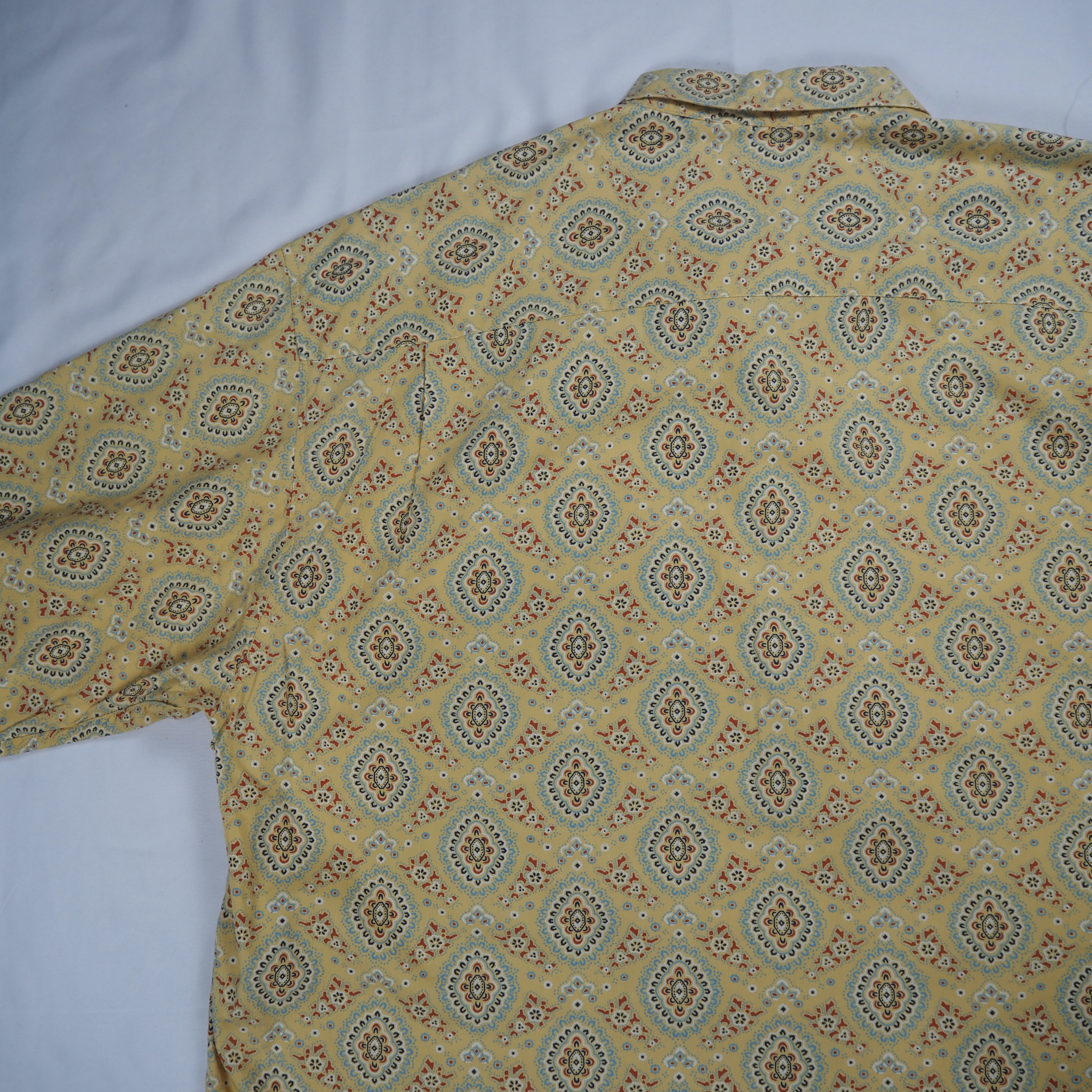 90’s OLD GAP コットンシャツ XL イエロー の画像 15