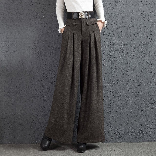 抜け感が大人っぽい ウールパンツ ワイドパンツ レディース プリーツ ストレートパンツ カジュアル 無地 グレー 黒 ブラウン ズボン 秋冬 海外のおしゃれな大人のレディースファッション通販サイトhanano Emon 抜け感が大人っぽい ウールパンツ ワイドパンツ レディース プリーツ ストレートパンツ カジュアル 無地 グレー 黒 ブラウン ズボン 秋冬 海外のおしゃれな大人のレディースファッション通販サイトhanano Emon