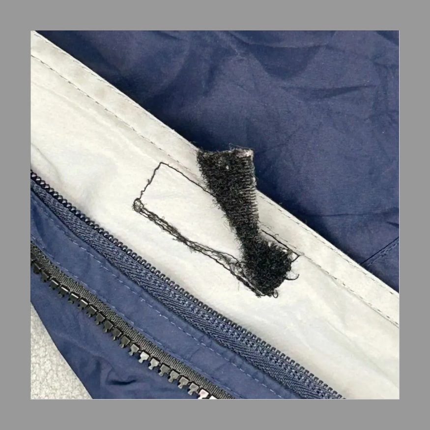 Champion ナイロンジャケット ネイビー/グレーＬ の画像 5