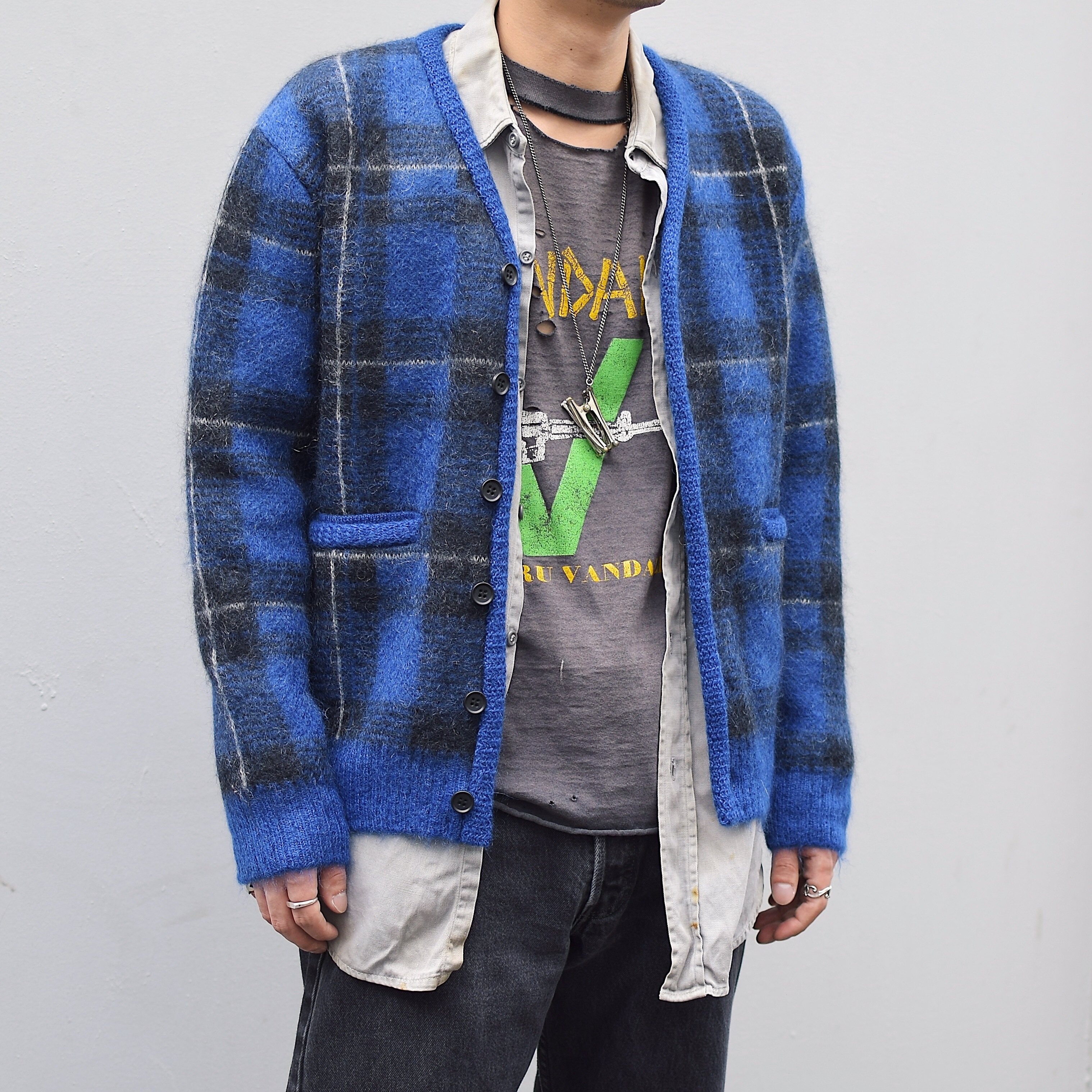 【Rafu】Mohair Cardigan（BLUE） の画像 3