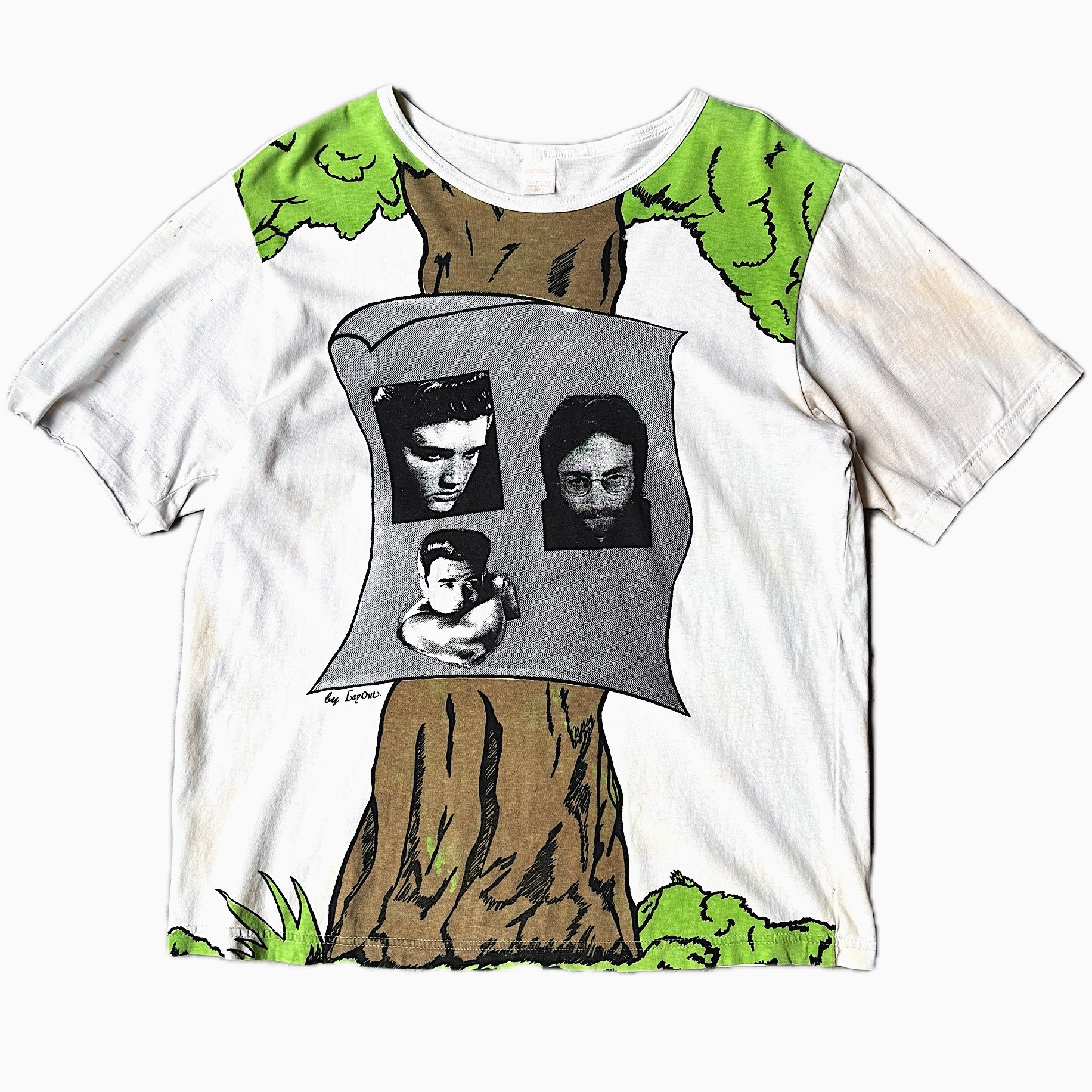 Vintage【Lay Out】"Artist Tree Poster" T-shirt