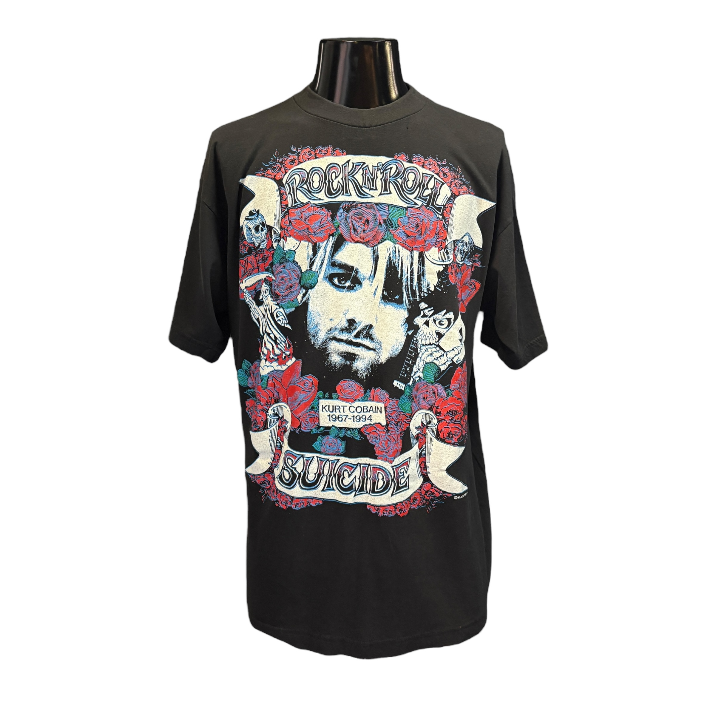 【Kurt Cobain】カート・コバーン ROCKN’ ROLL SUICIDE 追悼TシャツXL NIRVANA