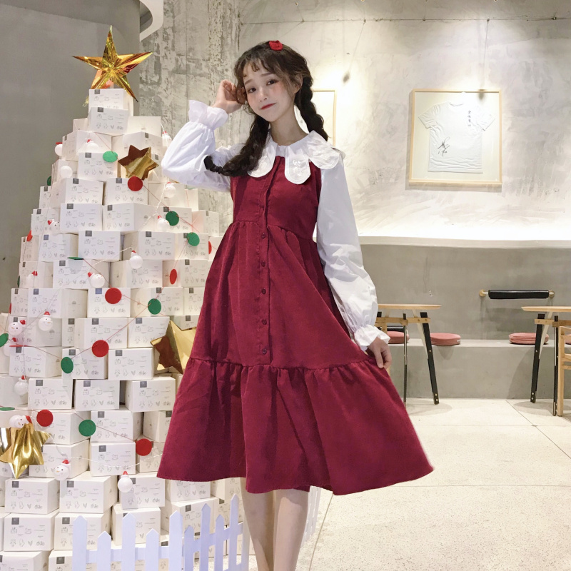 セットアップ 2点セット韓国風コーデュロイワンピース スピーカースリーブ宮廷スタイルシャツ 単品注文 ファッションプチプラ通販のxacart 代 30代に話題のトレンドファッション通販