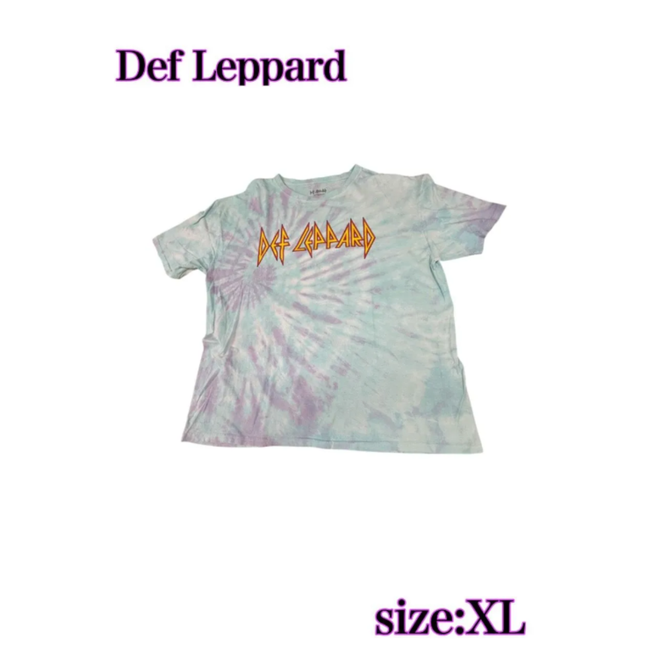 Def Leppard デフレパード タイダイ柄 T XL