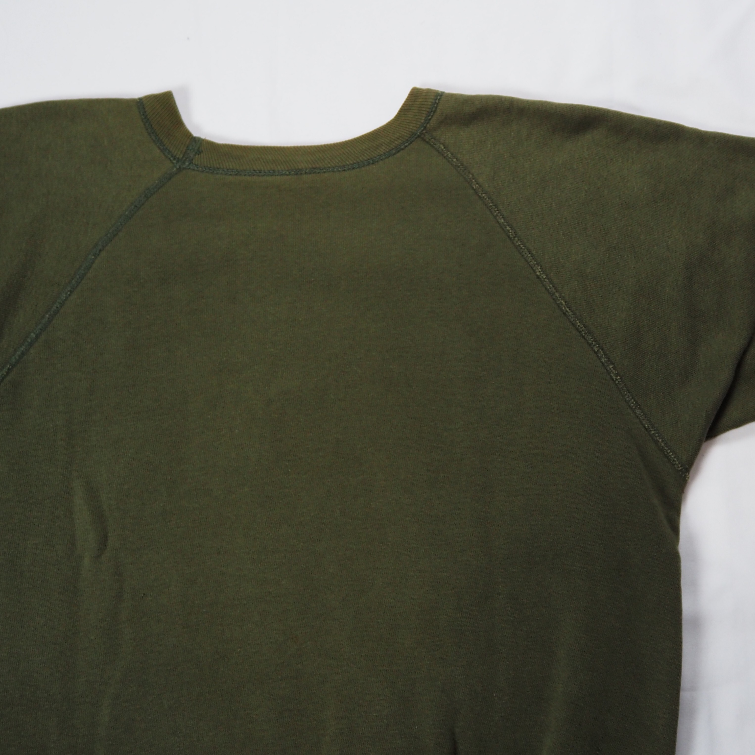 【9/23 20:00入荷】60's Champion カレッジスウェット オリーブグリーン Mサイズ の画像 15