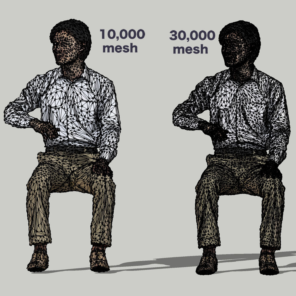 SketchUp素材 3D人物モデル ( Posed ) 065_Syun - 画像3