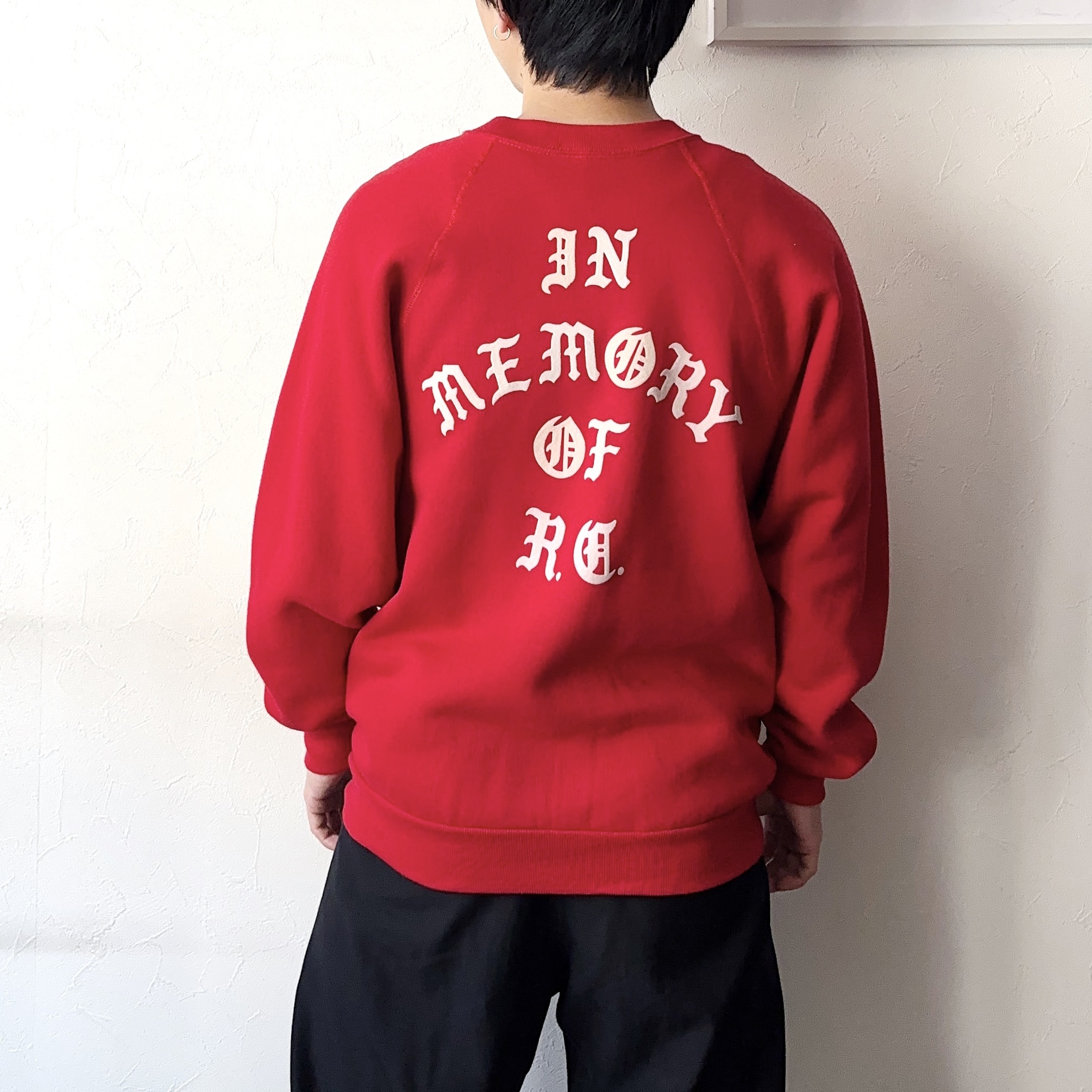 Vintage 80's【DISCUS Athletic】"IN MEMORY OF R.G." Sweat の画像 4