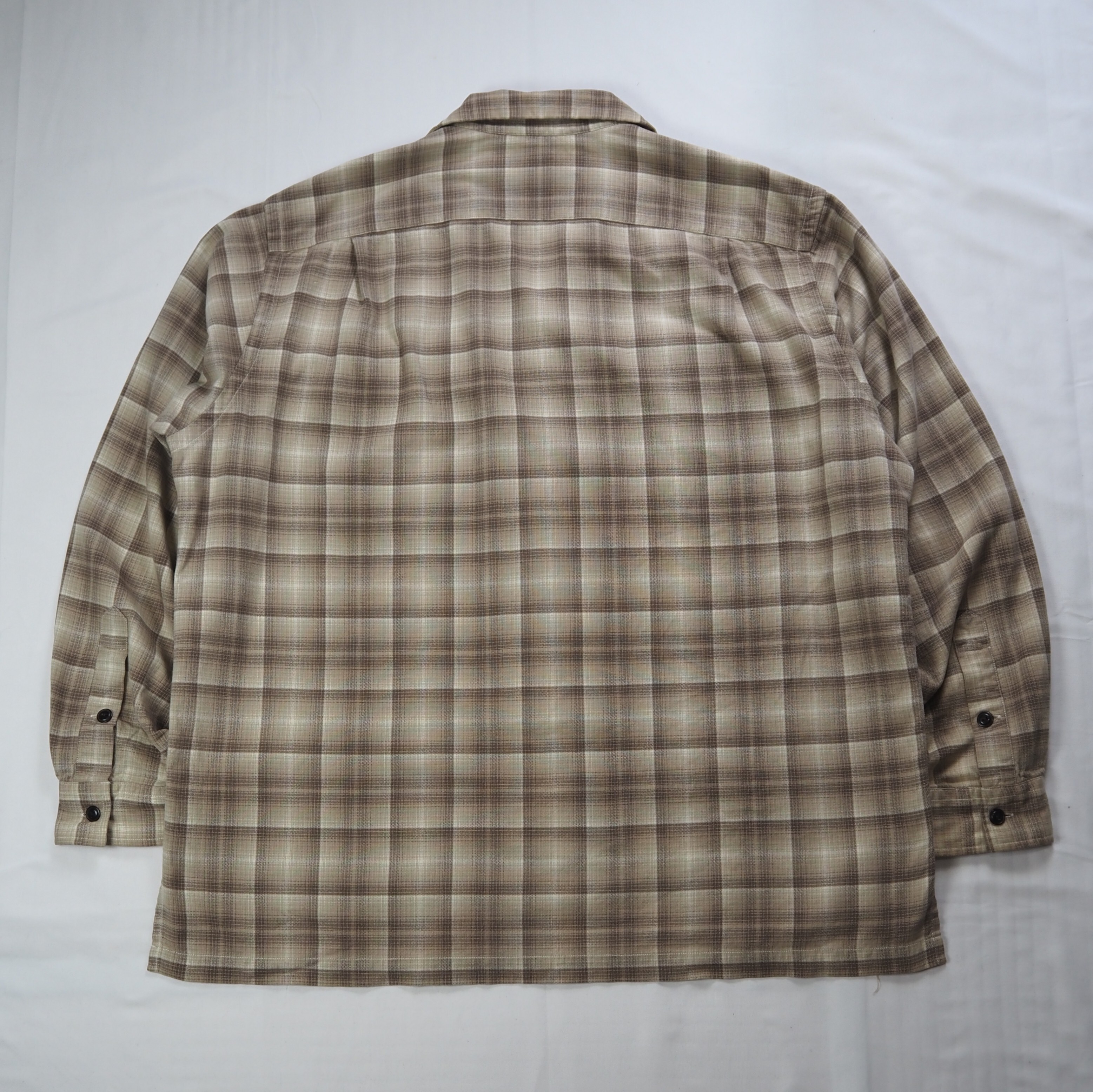 【9/23 20:00入荷】90's POLO Sports シャツ オンブレ ブラウン Lサイズ の画像 12