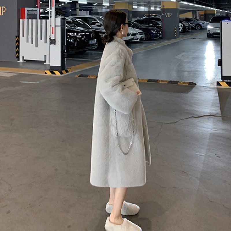 Qoo10] エコファーロングコート ファーコート ロ