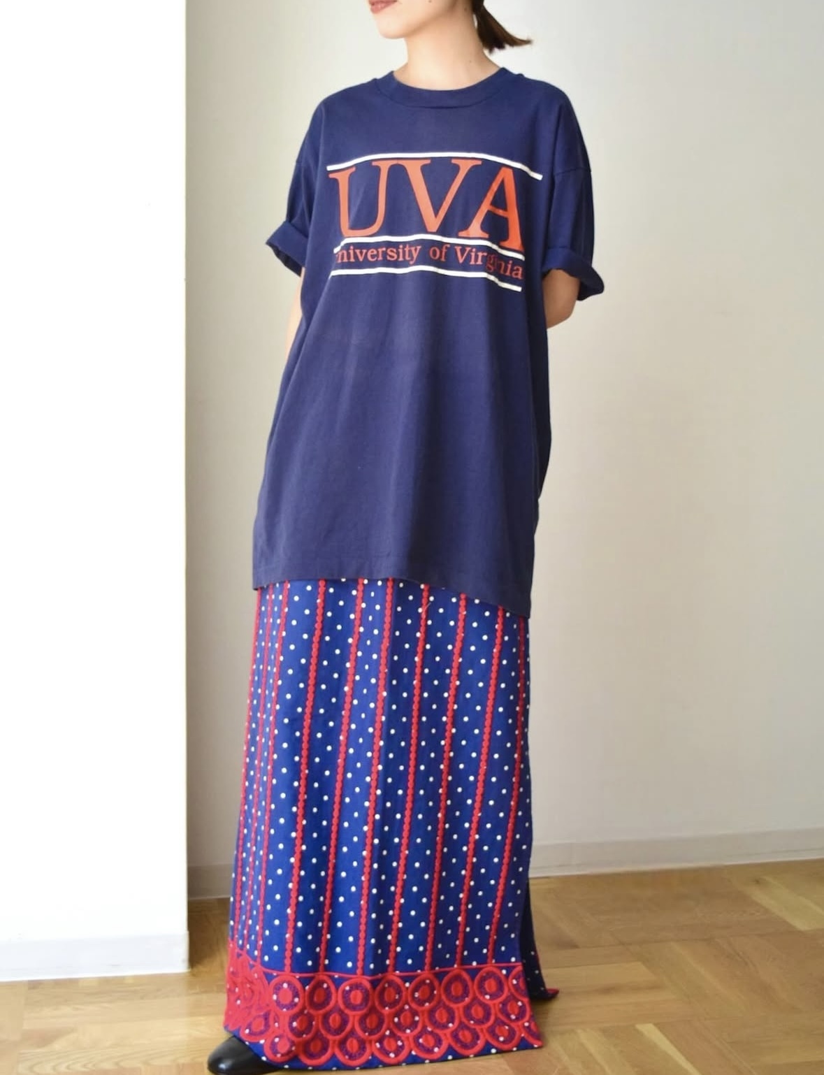“University of Virginia” print tee の画像 2