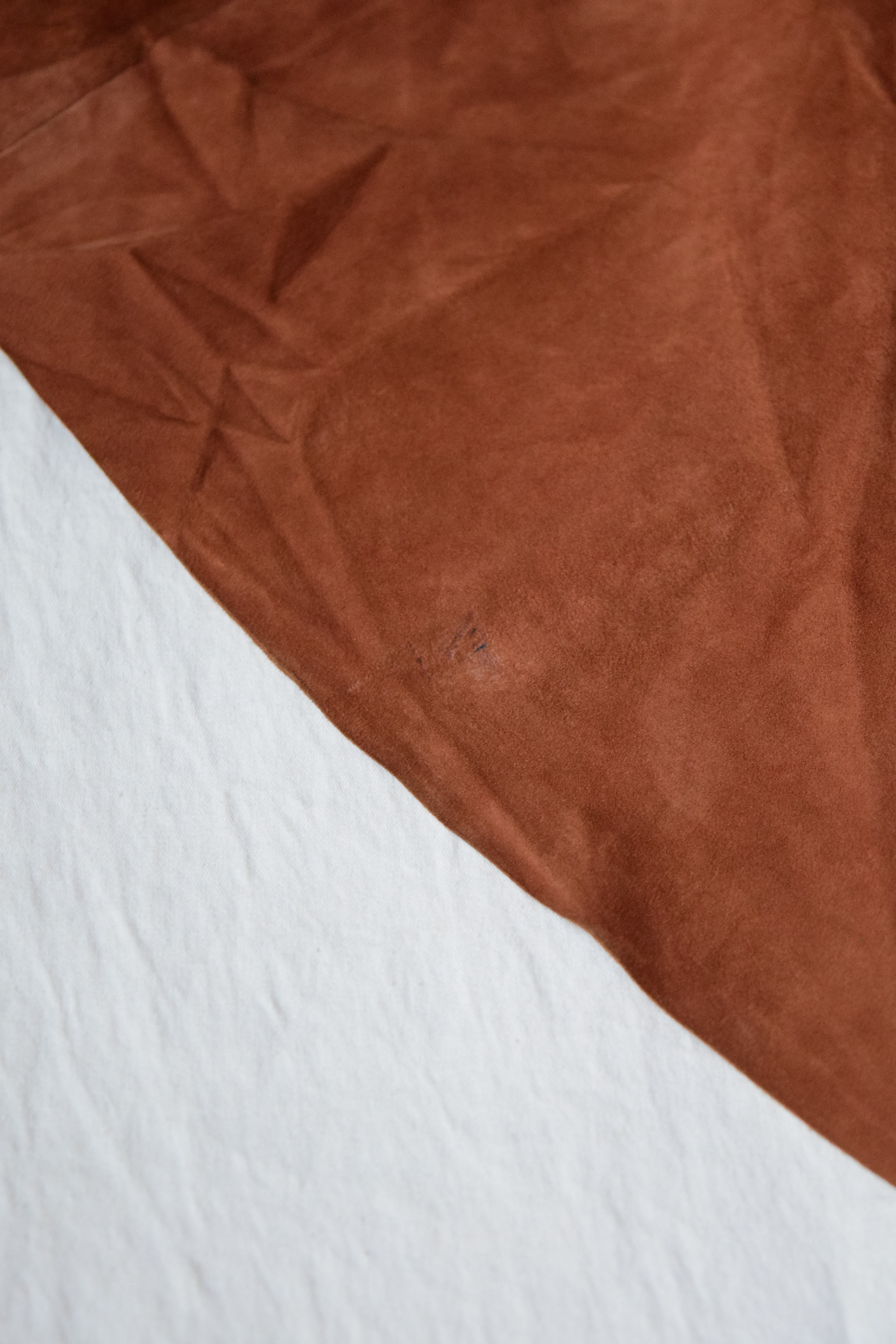 vintage suede wrap skirt の画像 8