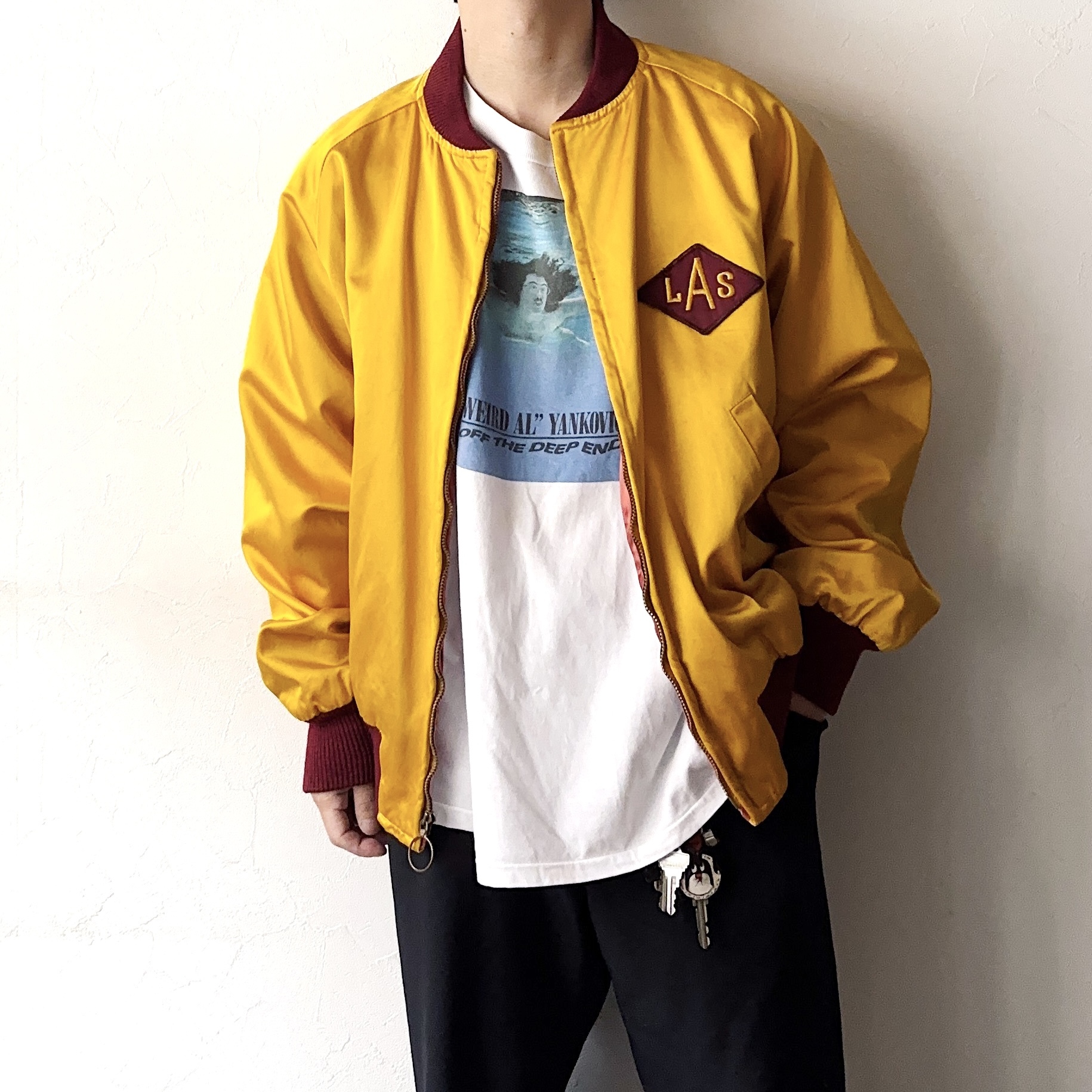 Vintage 50～60's【Bowler's】"Shrine Club" Satin Jacket の画像 3