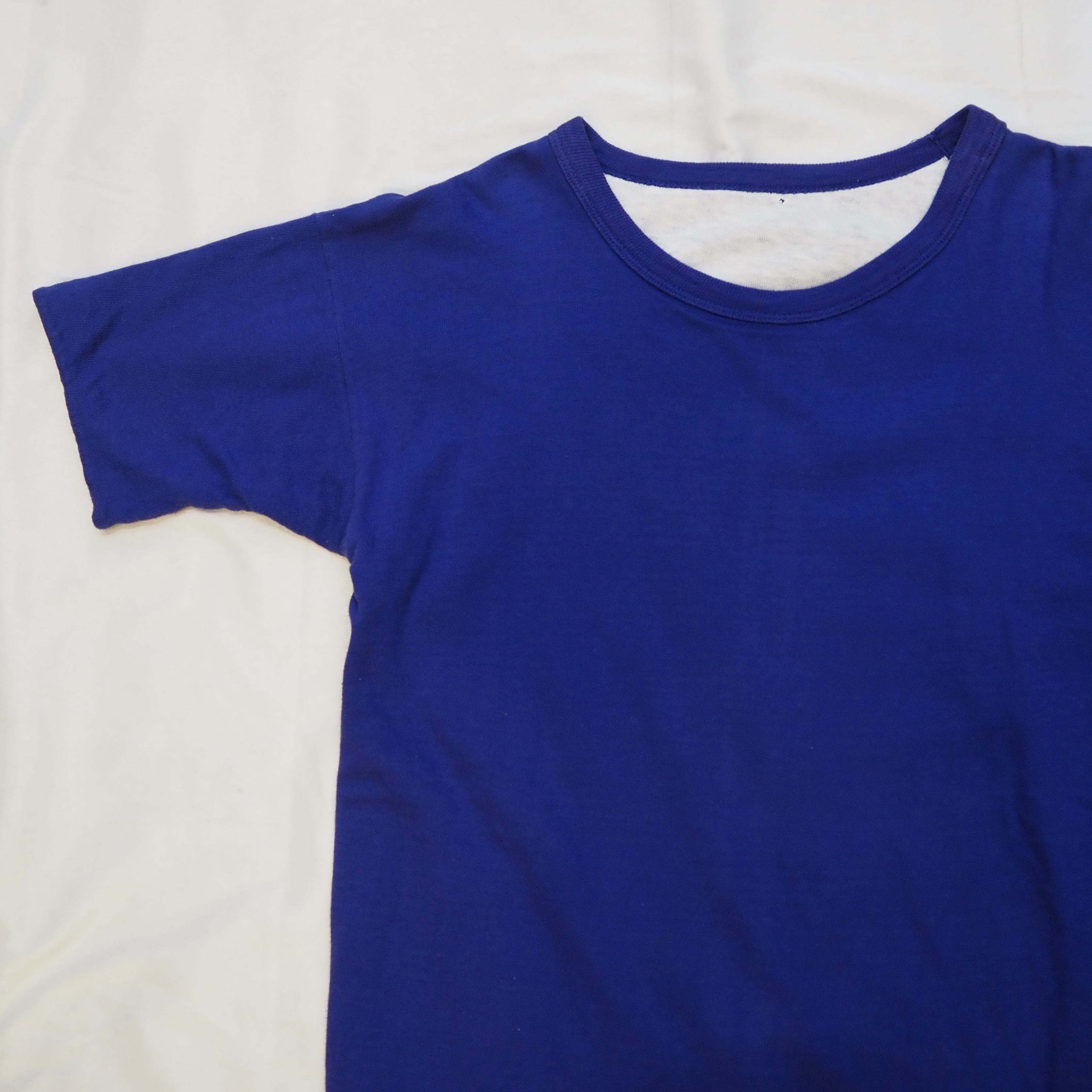 60’s Wilton ダブルフェイス Tシャツ ブルー×ホワイト の画像 2