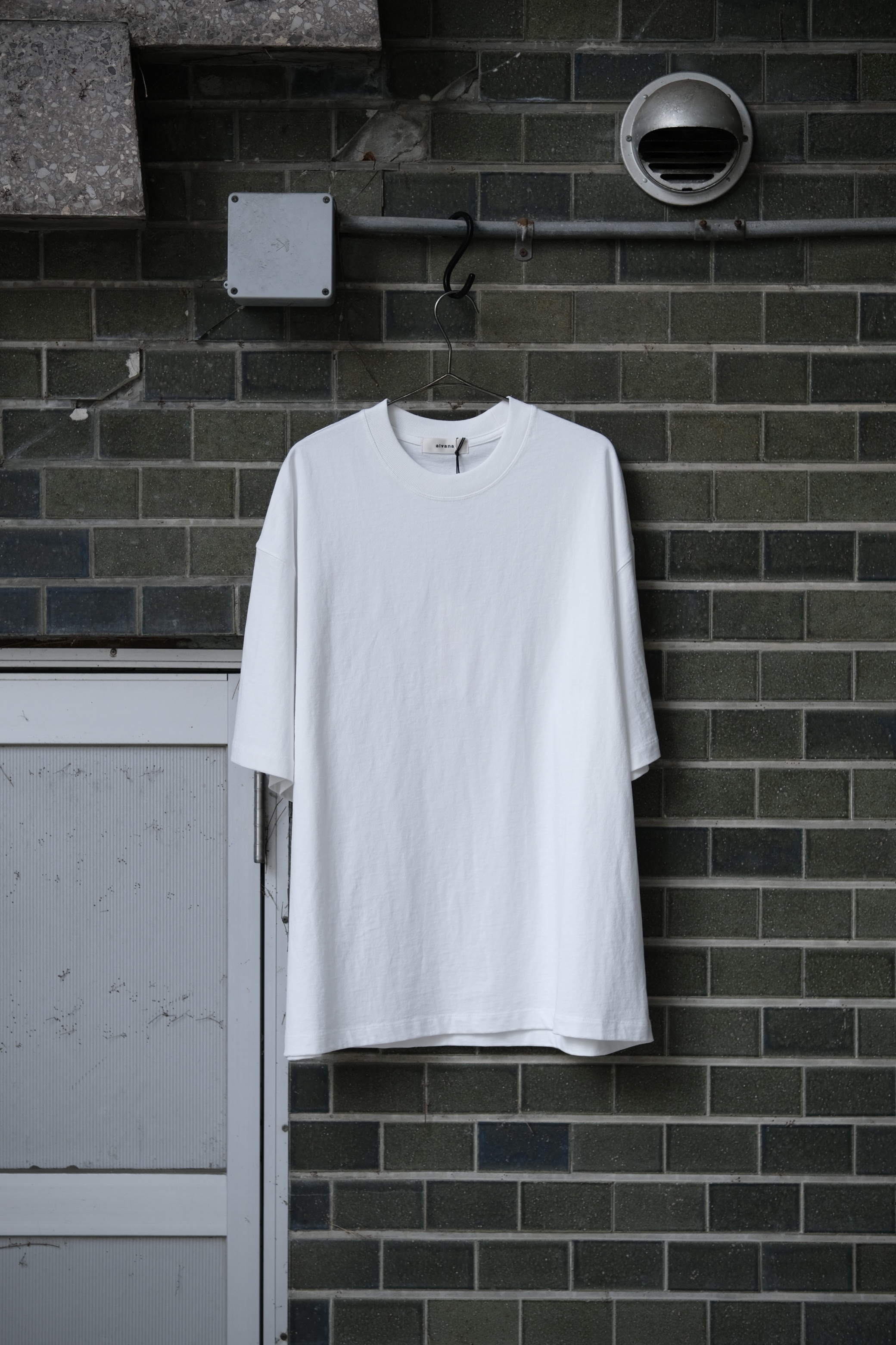 Utah/"alvana" 空紡 s/s tee shirts white